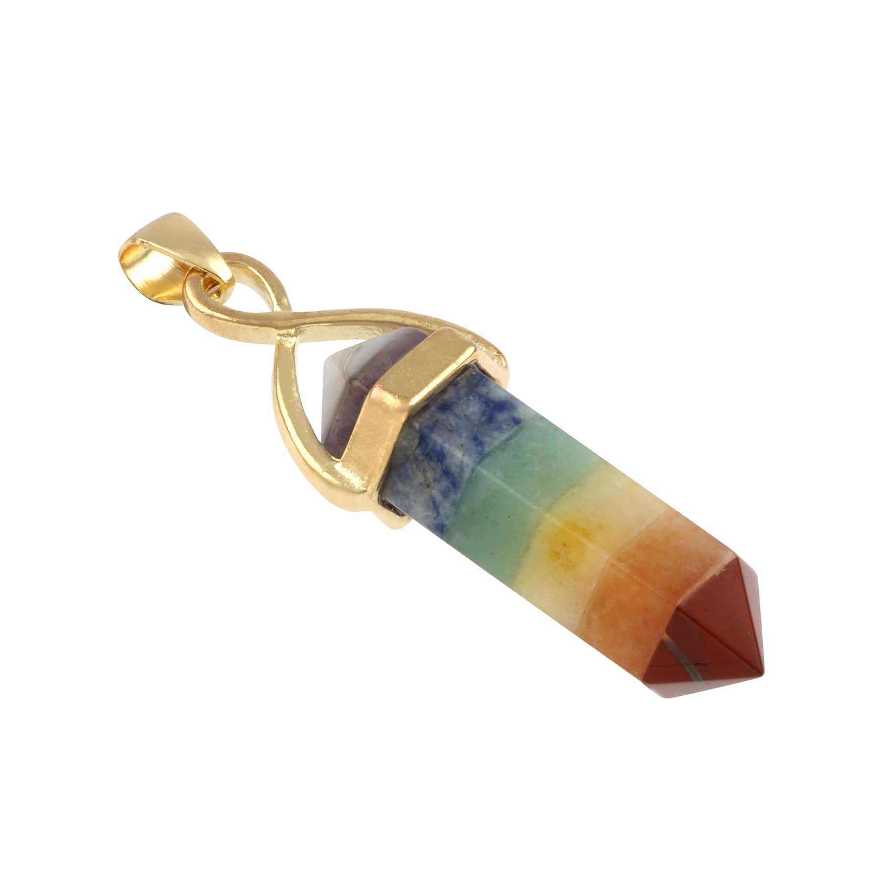 7 Chakra Crystal Point Necklace
