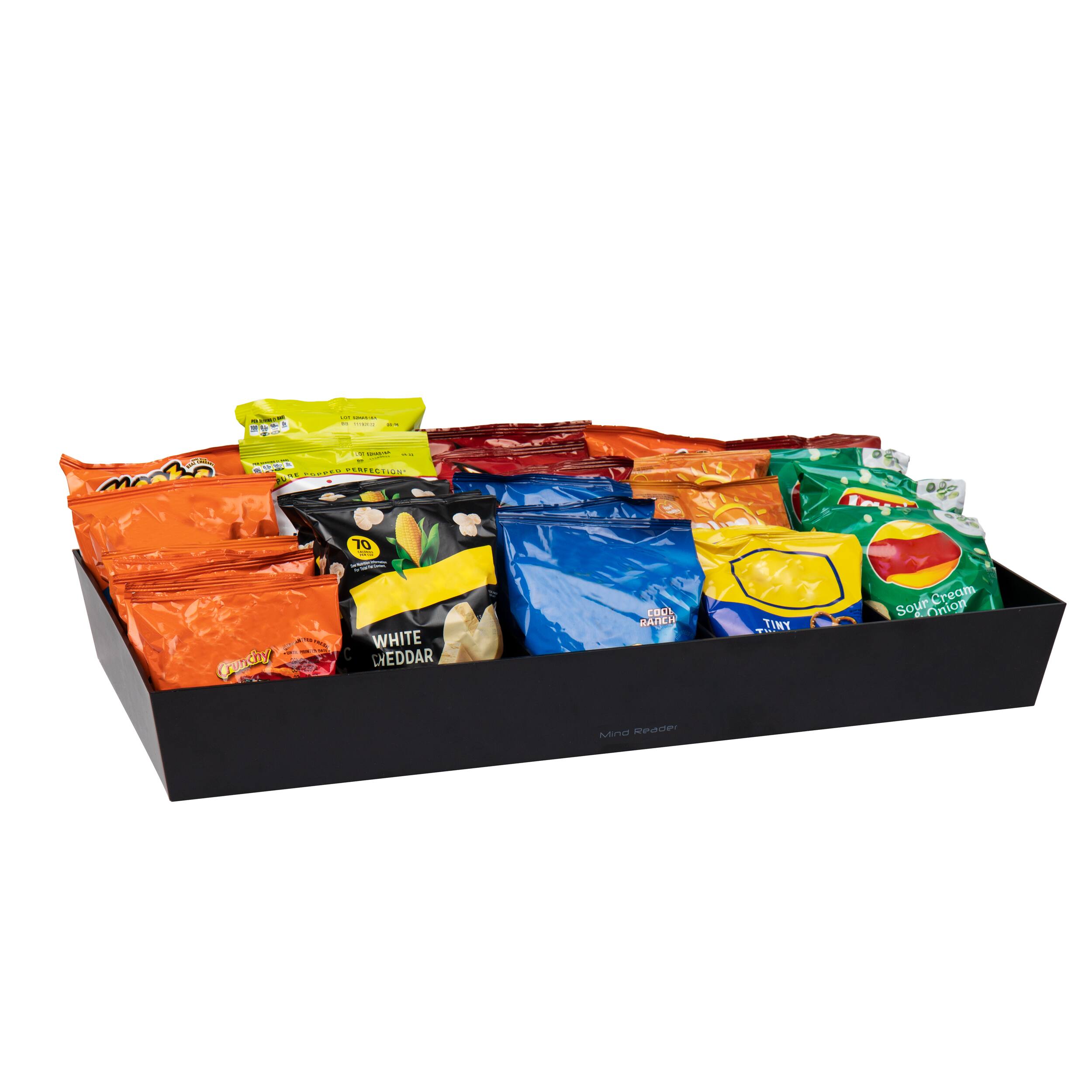 Mind Reader 24" Black 5-Compartment Countertop Organizer