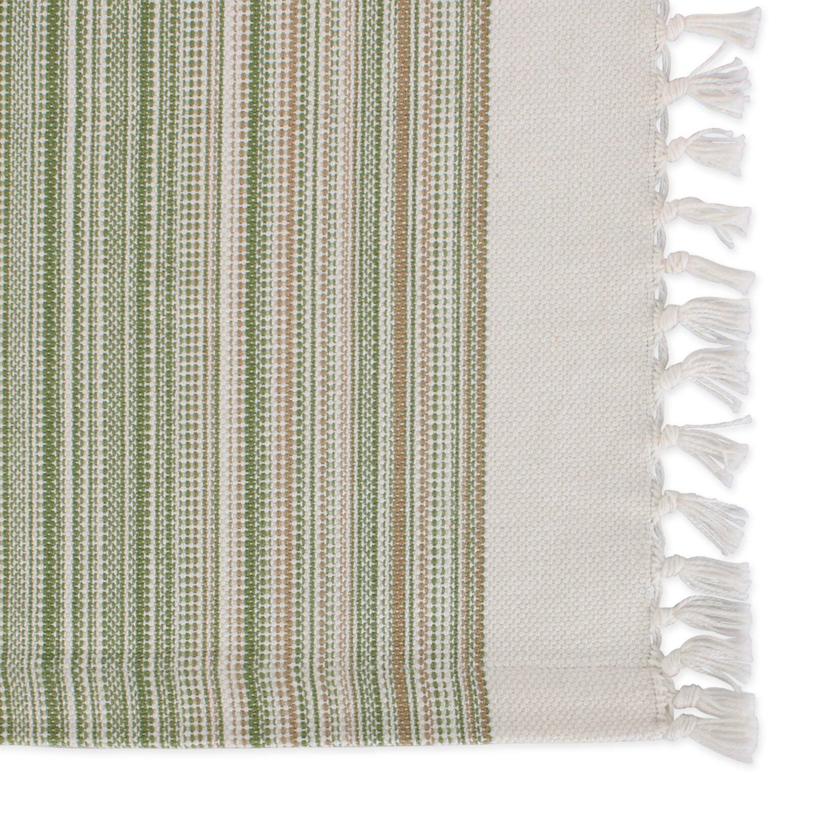 DII&#xAE; 13&#x22; x 20&#x22; Fringed Striped Tabletoppers, 6ct.