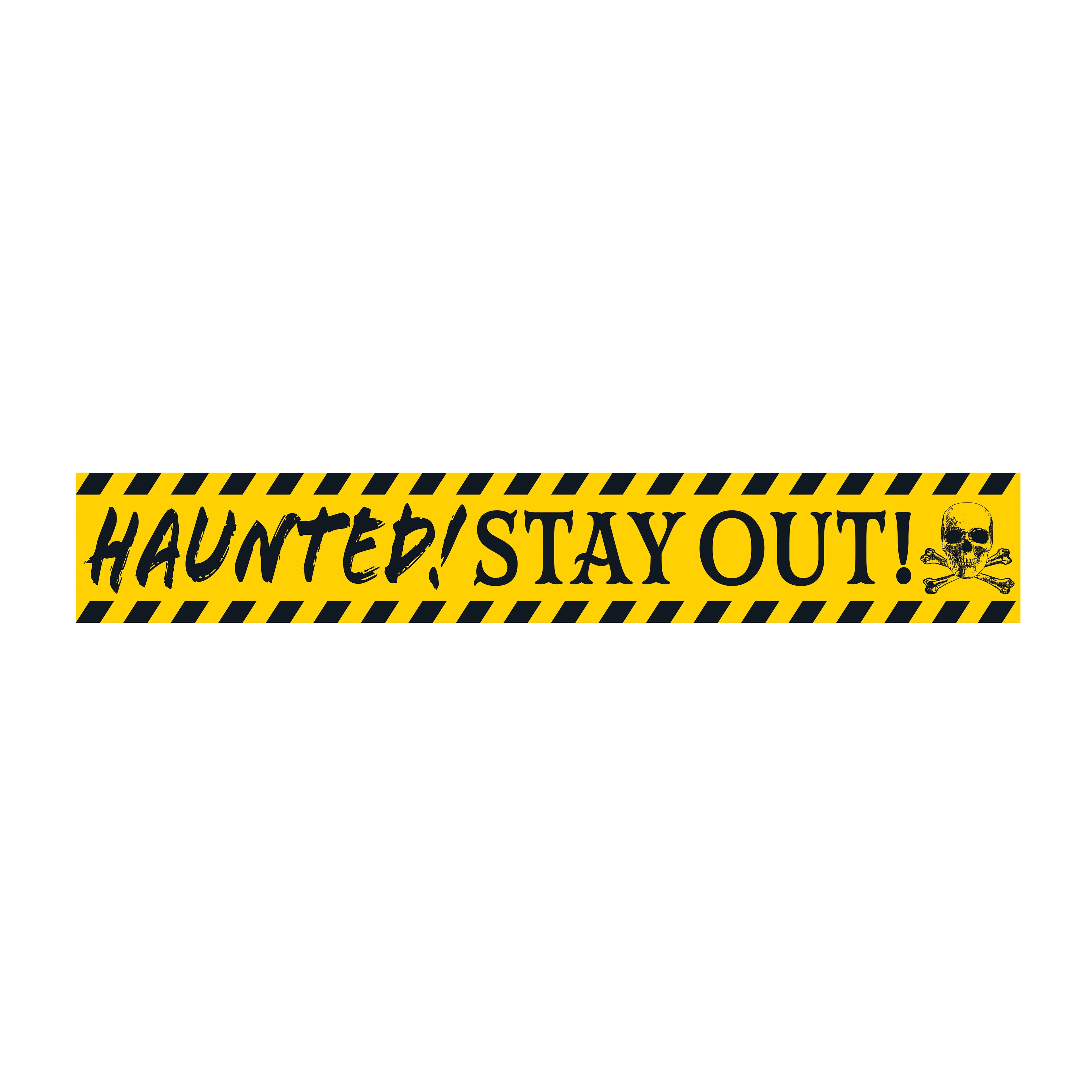 50ft. Yellow Haunted! Stay Out! Caution Tape by Ashland&#xAE;