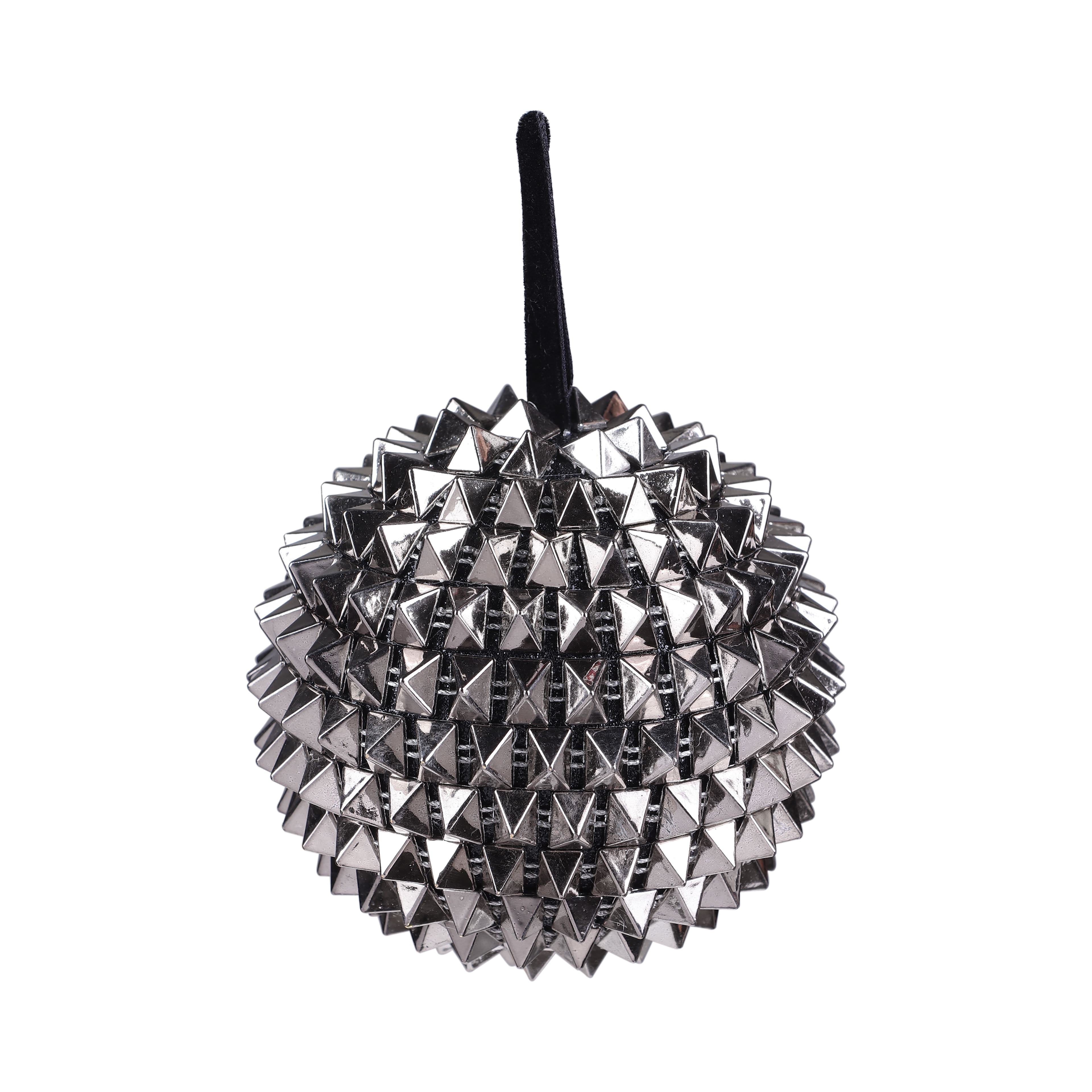 4&#x22; Silver Spikes Ball Ornament by Ashland&#xAE;