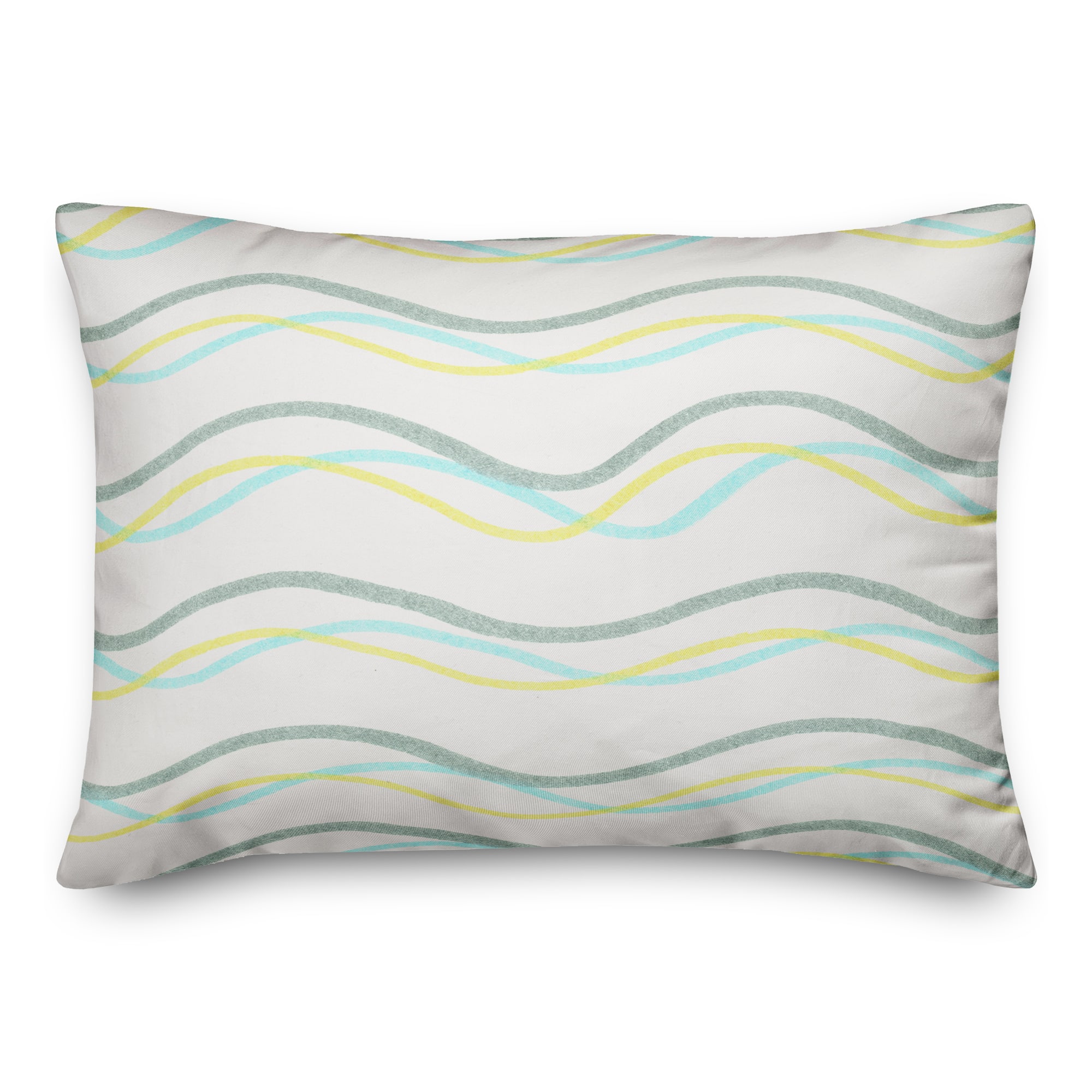 Delicate Squiggles Indoor/Outdoor Lumbar Pillow