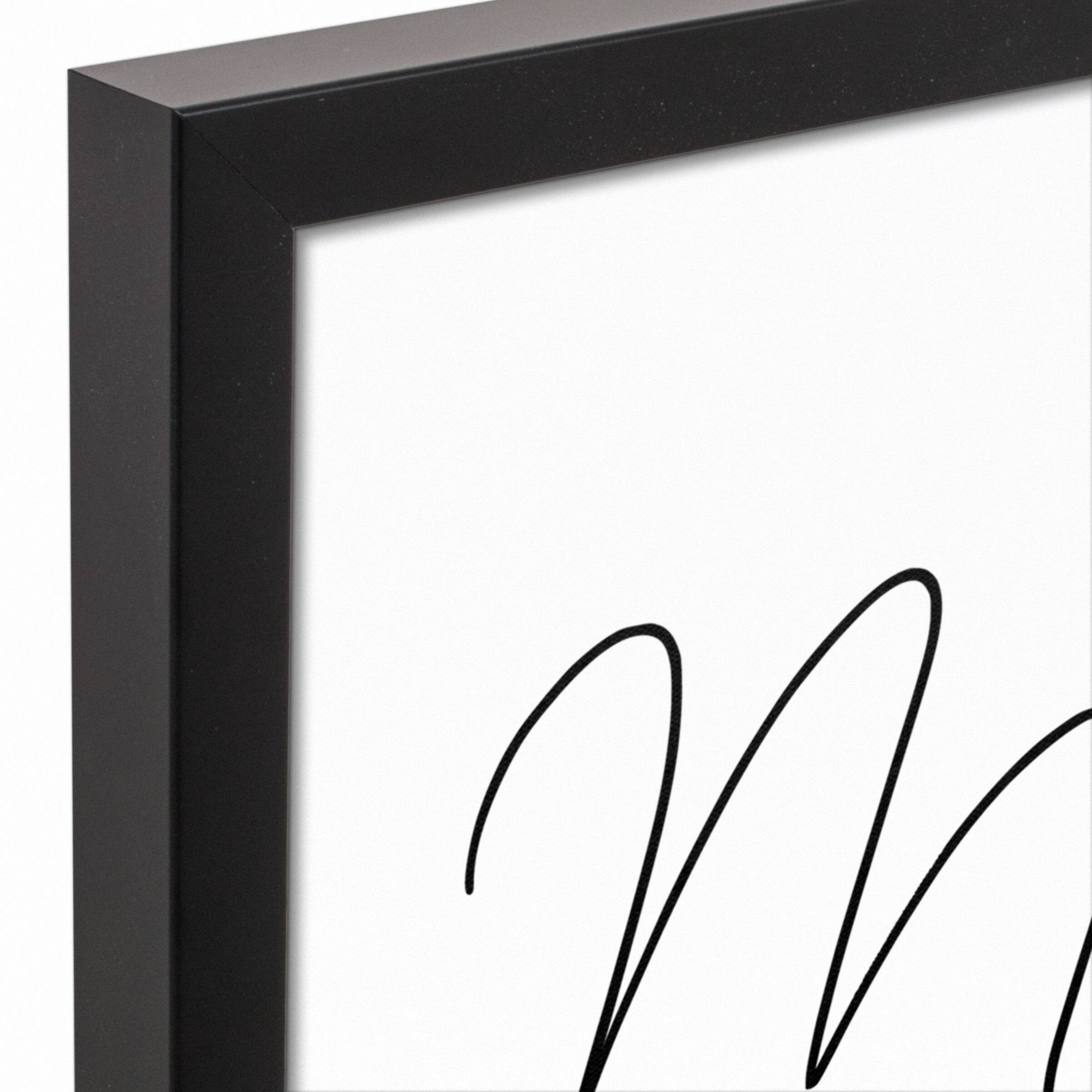 I Get it From My Mama Black Framed Canvas Art