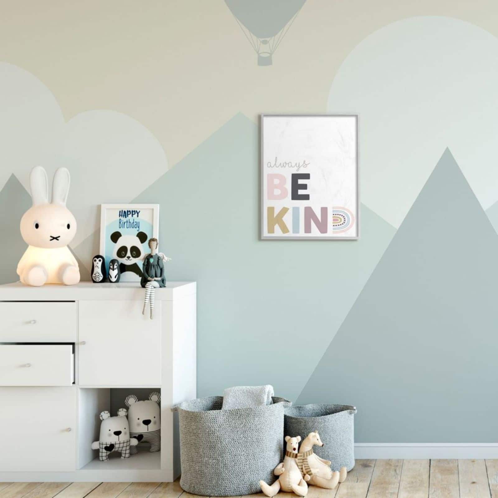 Stupell Industries White with Multicolored Always Be Kind Quote Framed Wall Art