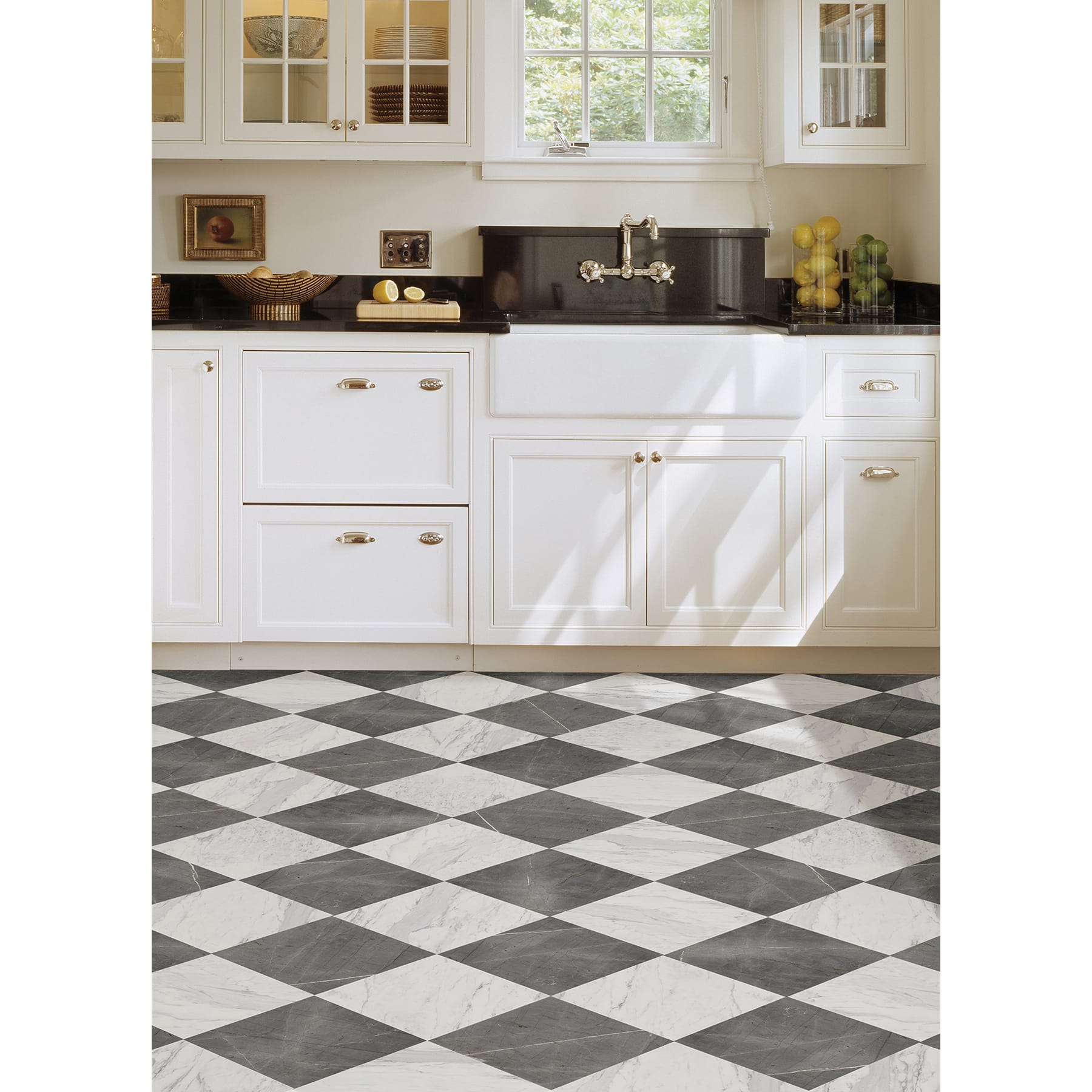 FloorPops Checkered Peel & Stick Floor Tiles