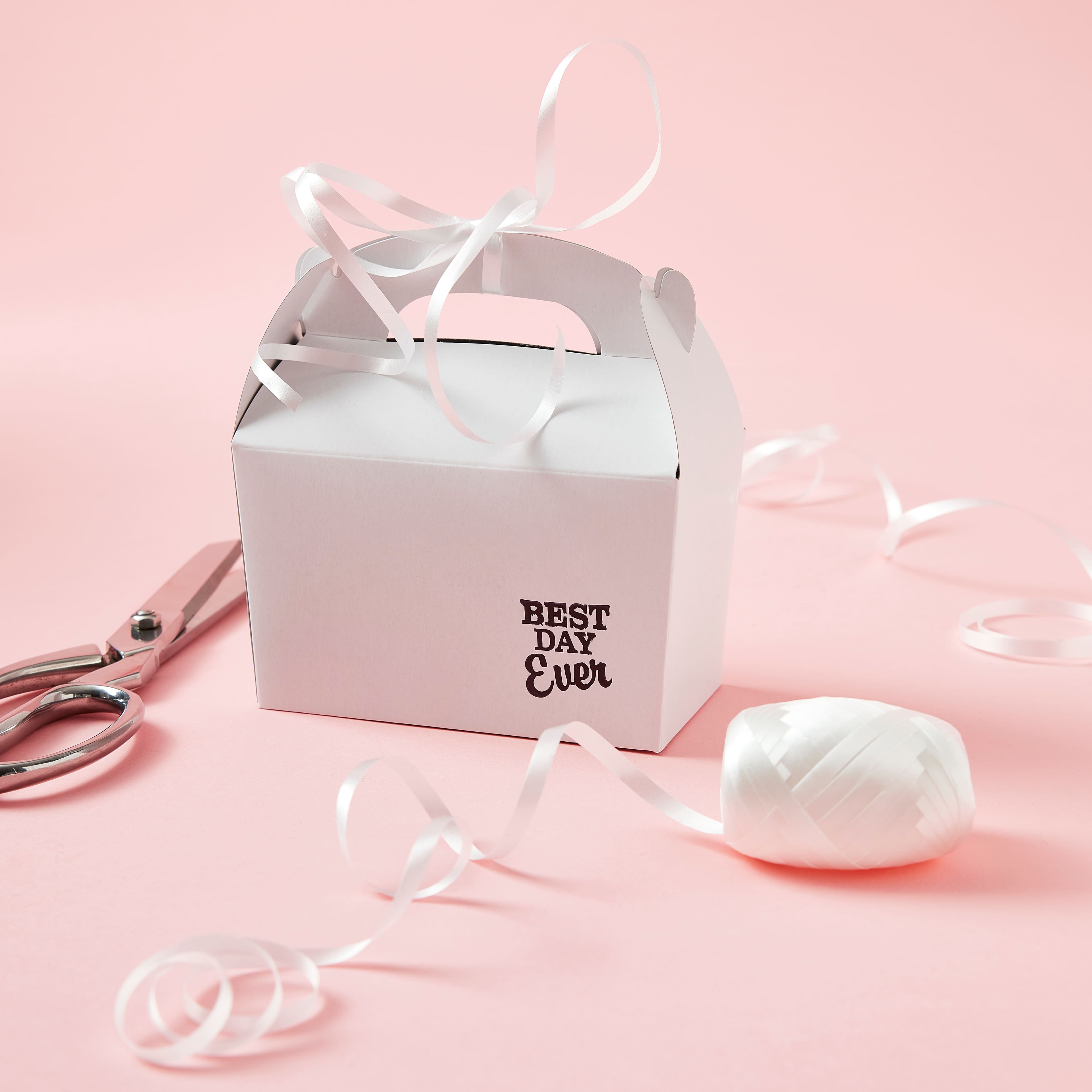 12 Packs: 10 ct. (120 total) White Gable Boxes by Celebrate It™