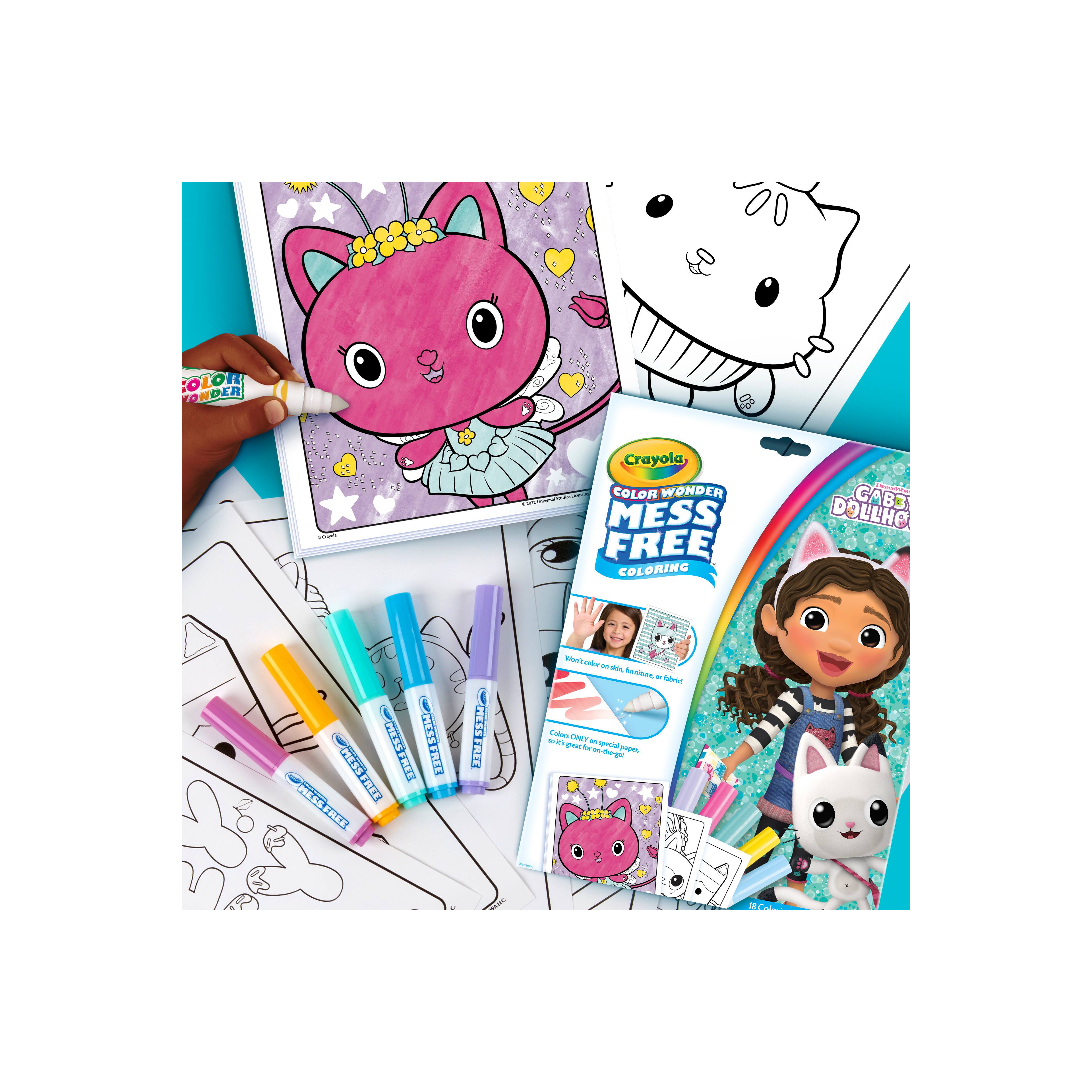 Crayola&#xAE; Color Wonder&#x2122; Gabby&#x27;s Dollhouse Coloring Pages &#x26; Markers