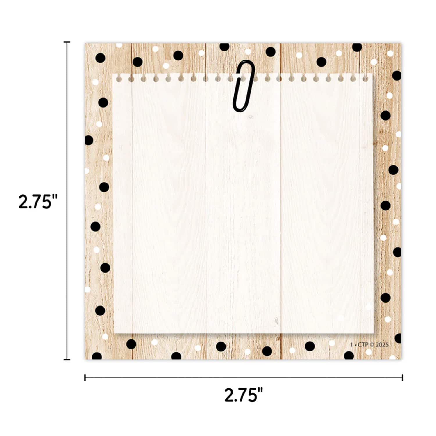Creative Teaching Press® Core Decor Polka Dots on Wood 3" Designer Cut-Outs, 36 Per Pack, 3 Packs