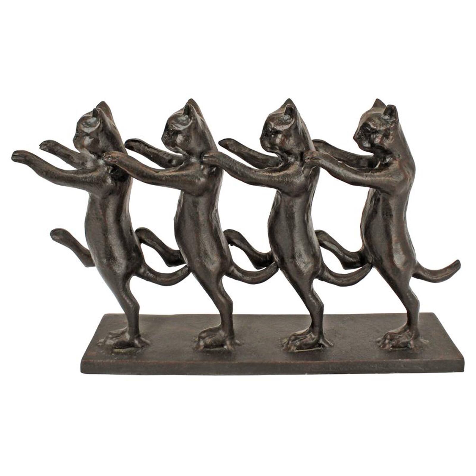 Design Toscano 7&#x22; Chorus Line Cats Cast Iron Statue