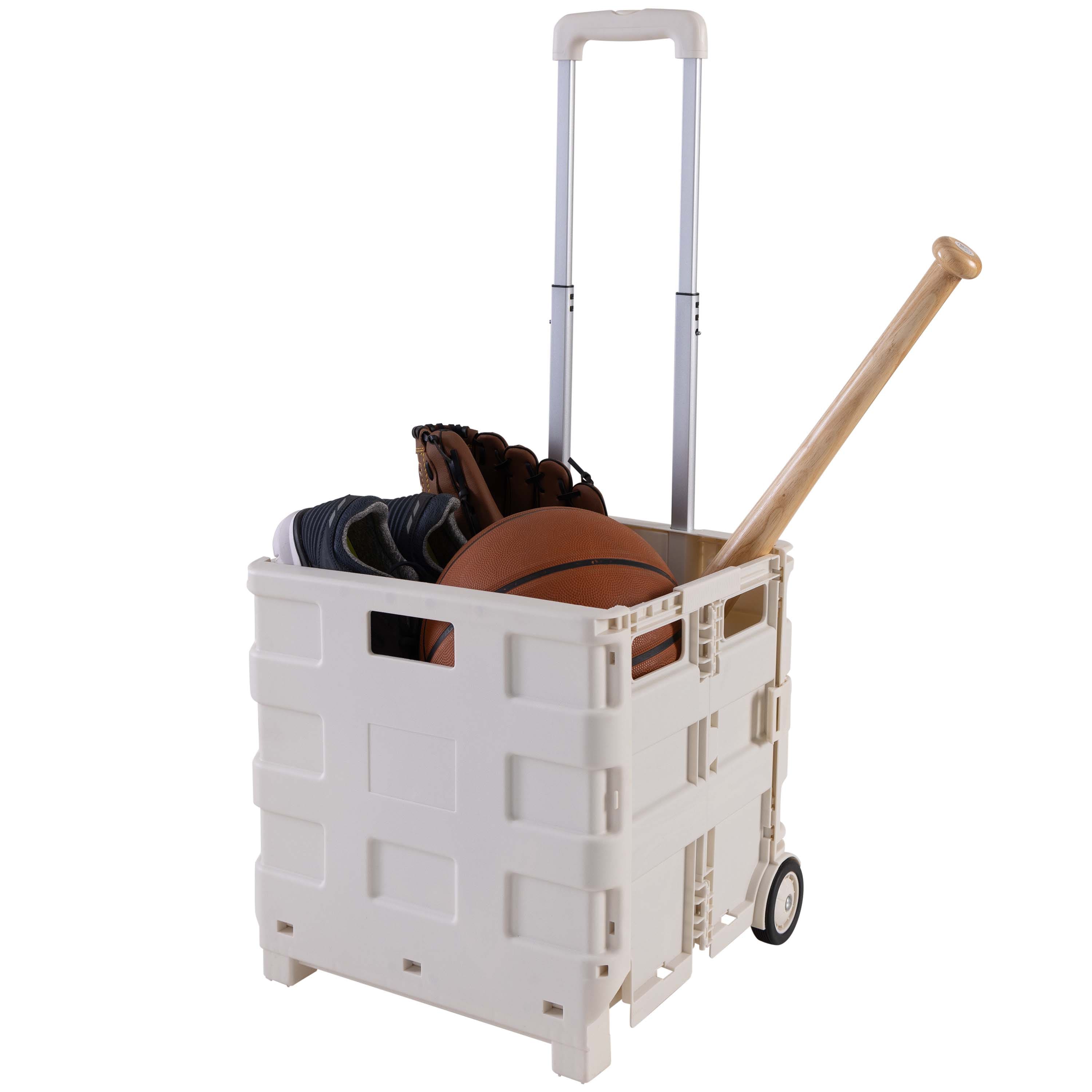 Simplify Tote &#x26; Go White Collapsible Utility Cart