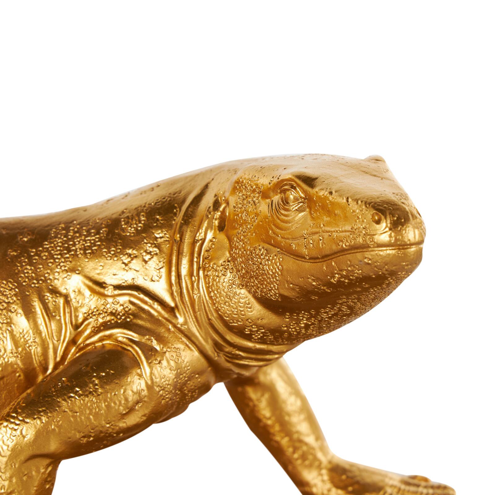 6" Gold Lizard Crawling Decorative Bookend Set