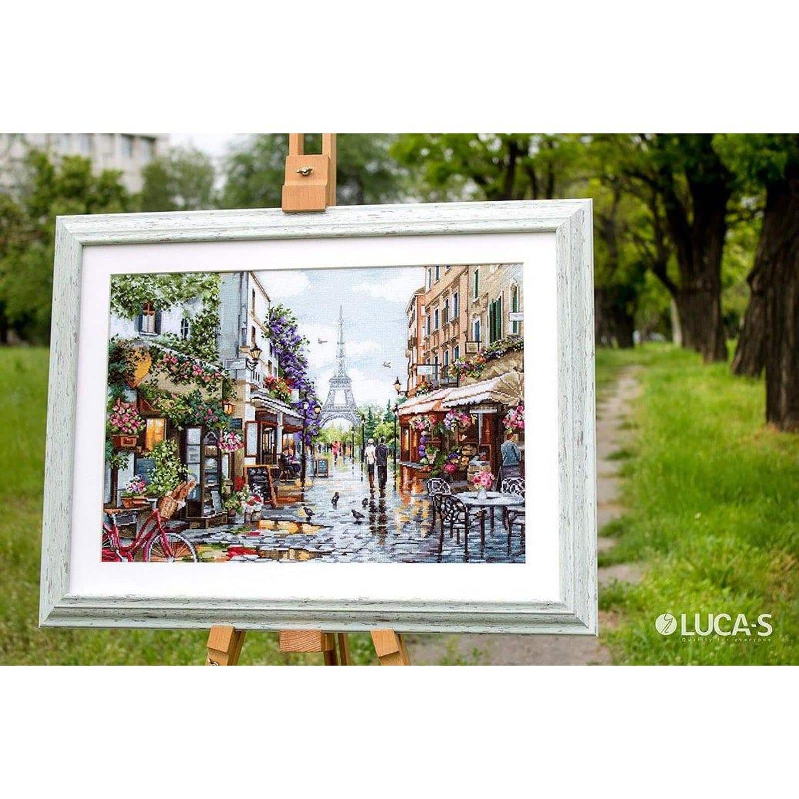 Luca-s Paris In Flowers Counted Cross Stitch Kit