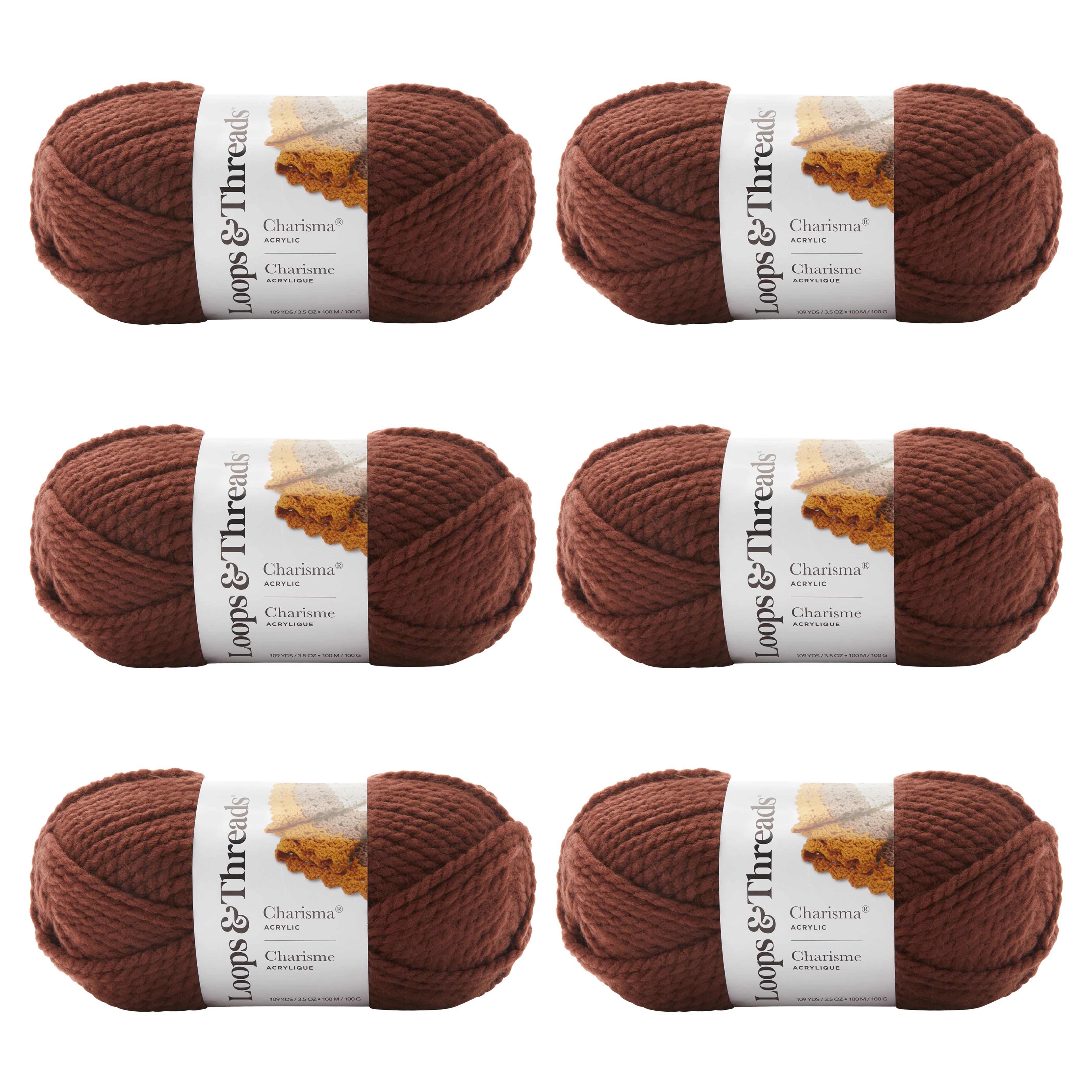 6 Pack: Charisma® Yarn by Loops & Threads®