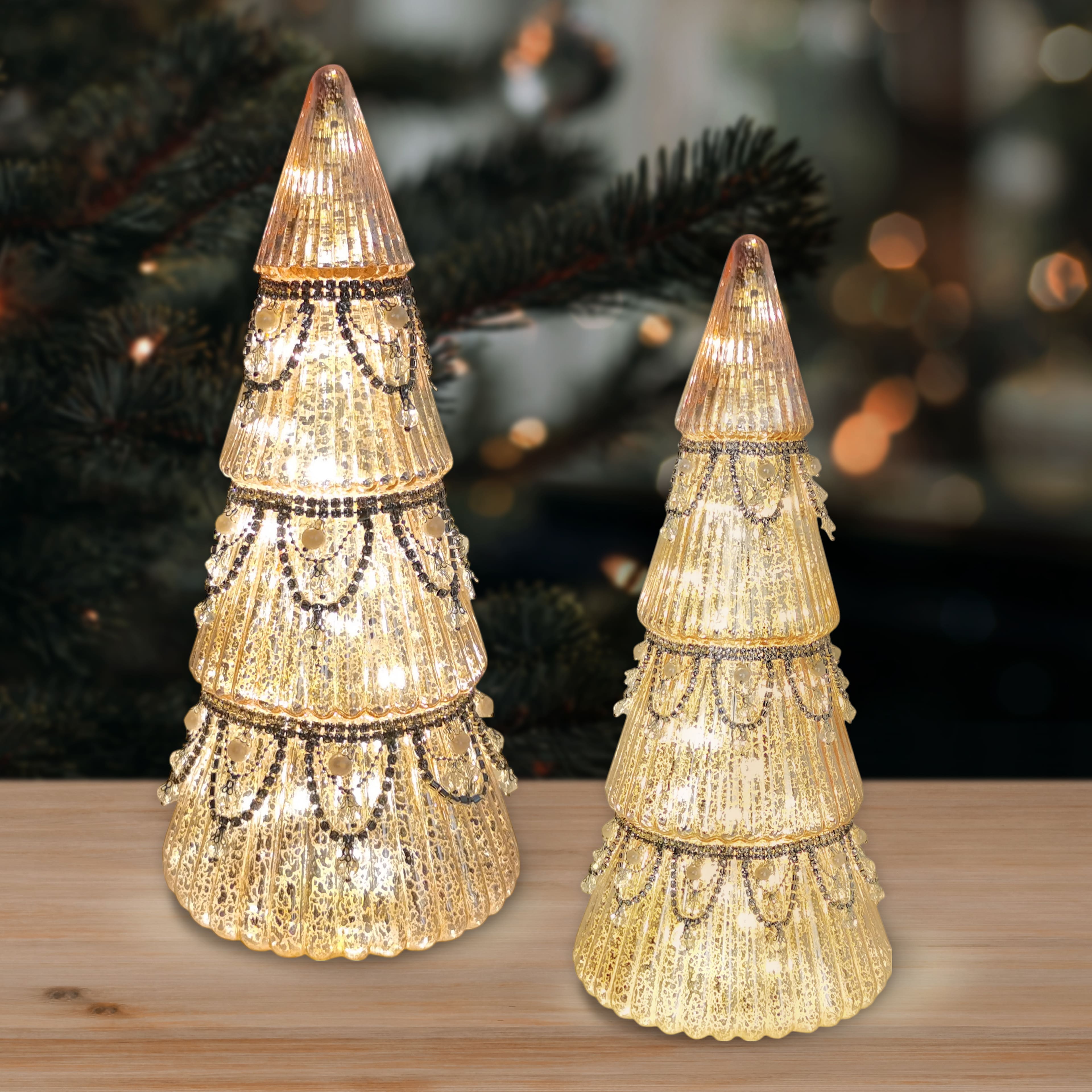 LED Glass Crystal Tree Tabletop D&#xE9;cor by Ashland&#xAE;