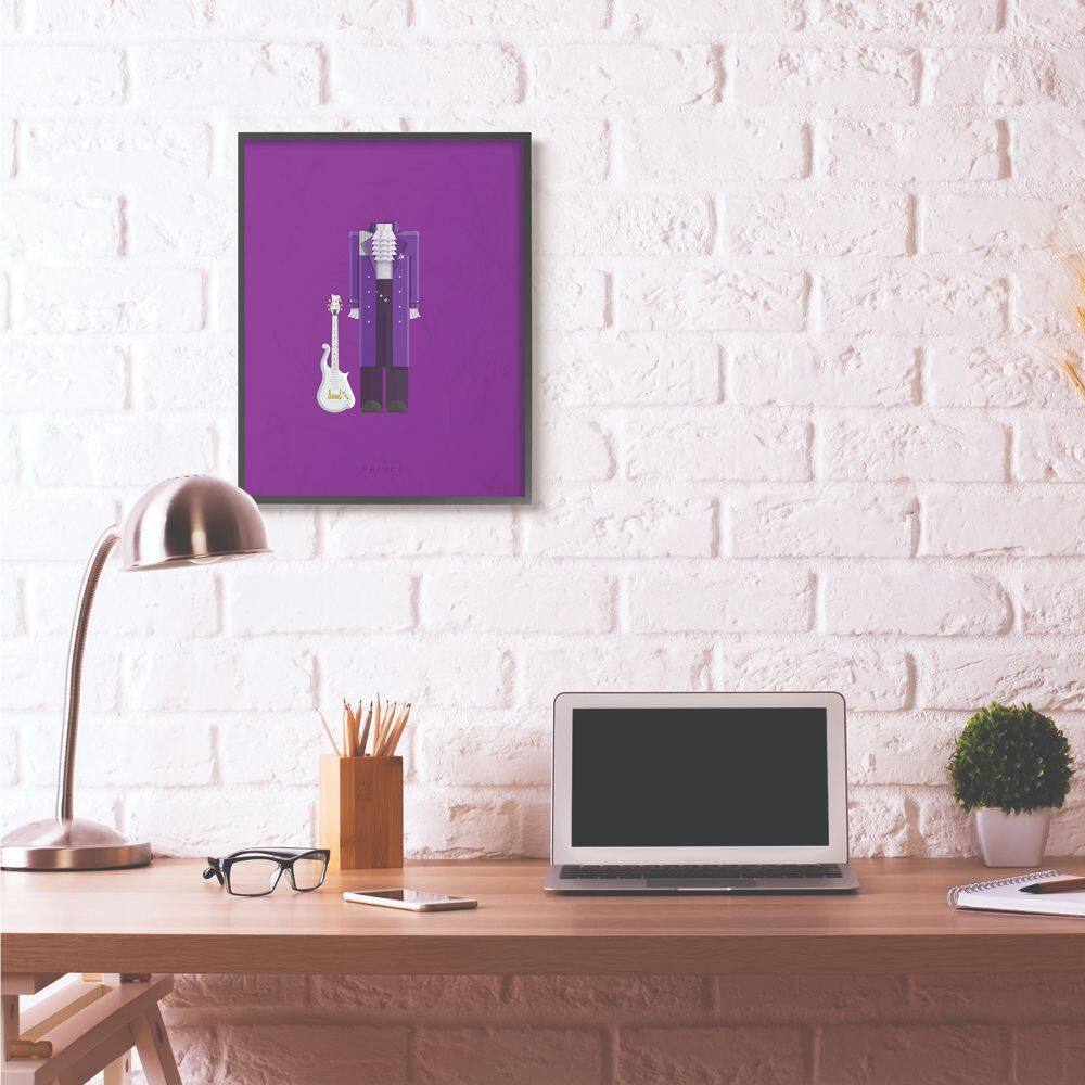 Stupell Industries Prince Fashion Design Wall Accent with Black Frame