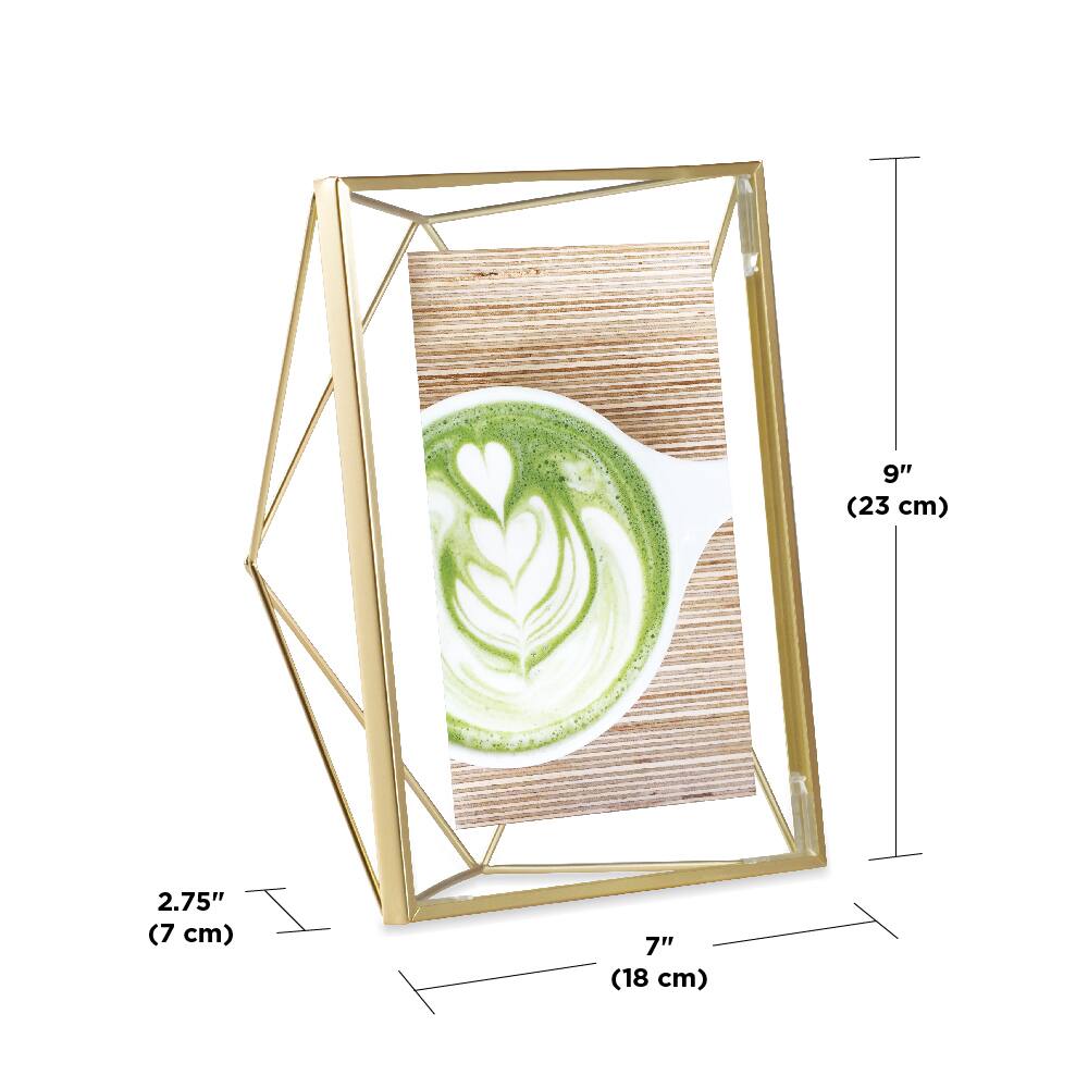 Umbra Matte Brass Prisma Picture Frame