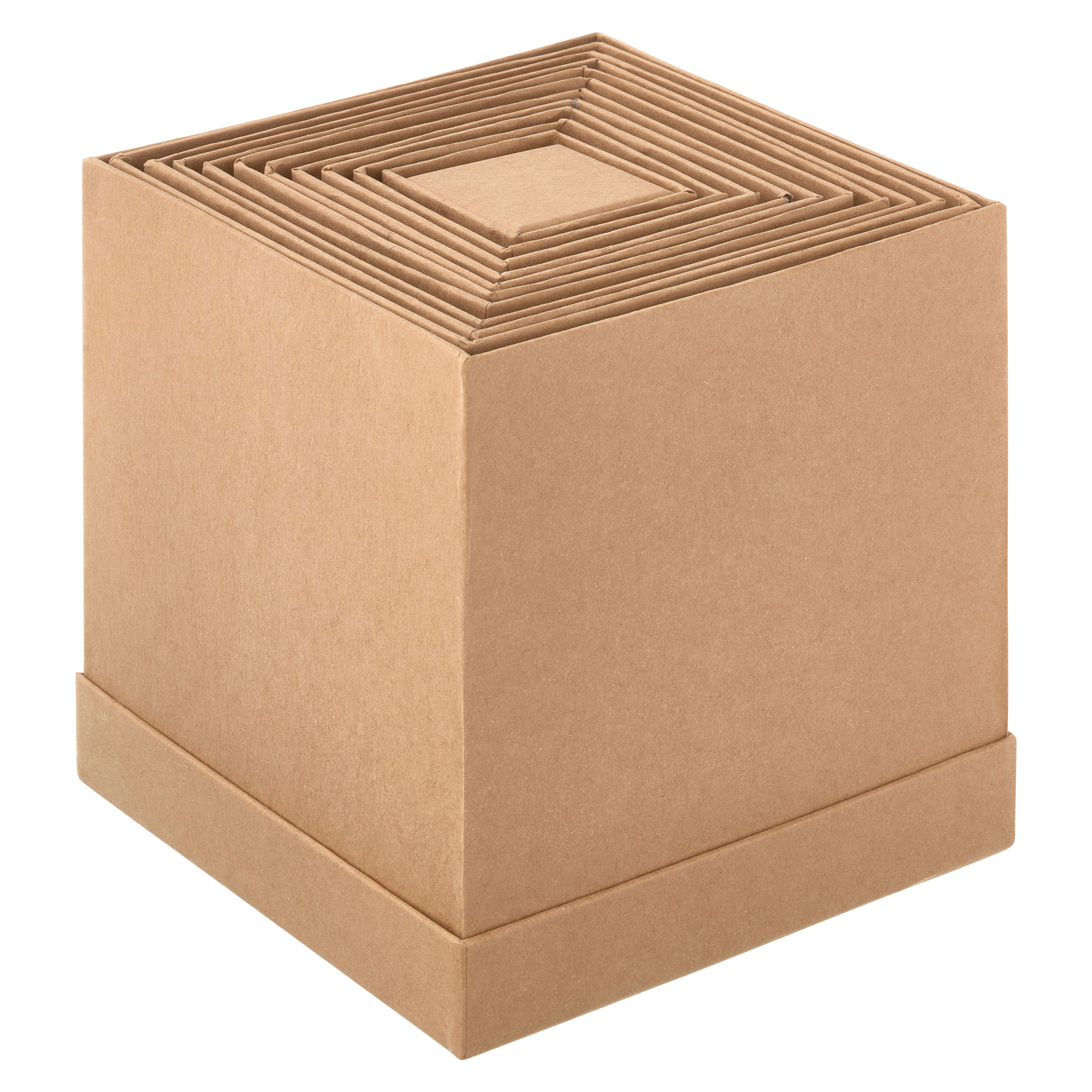 Kraft Square Boxes By Celebrate It™