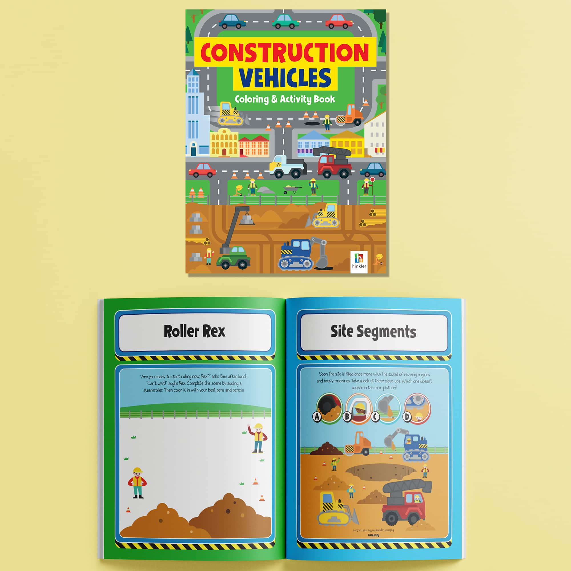 Hinkler Pull-Back and Go Construction Vehicles Floor Puzzle