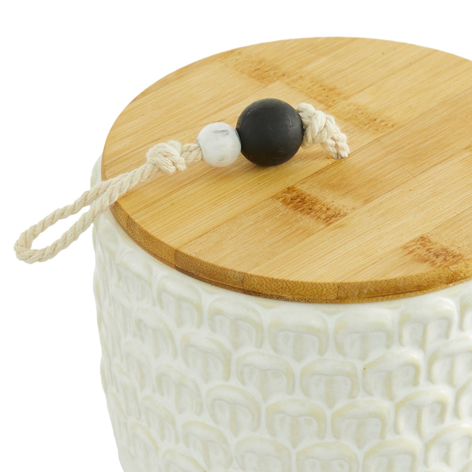 White Ceramic Country Cottage Decorative Jar Set Michaels