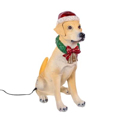 28" Motion-Activated Labrador Retriever with Wagging Tail, Music and 10 Multicolor UL LED Lights By National Tree Company | Michaels®
