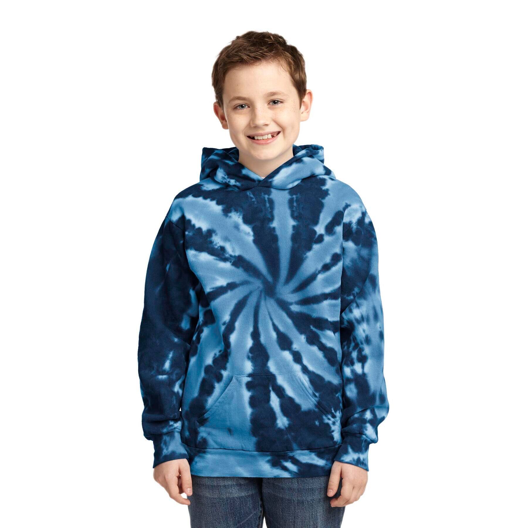 Port & Company® Youth Tie-Dye Pullover Hooded Sweatshirt