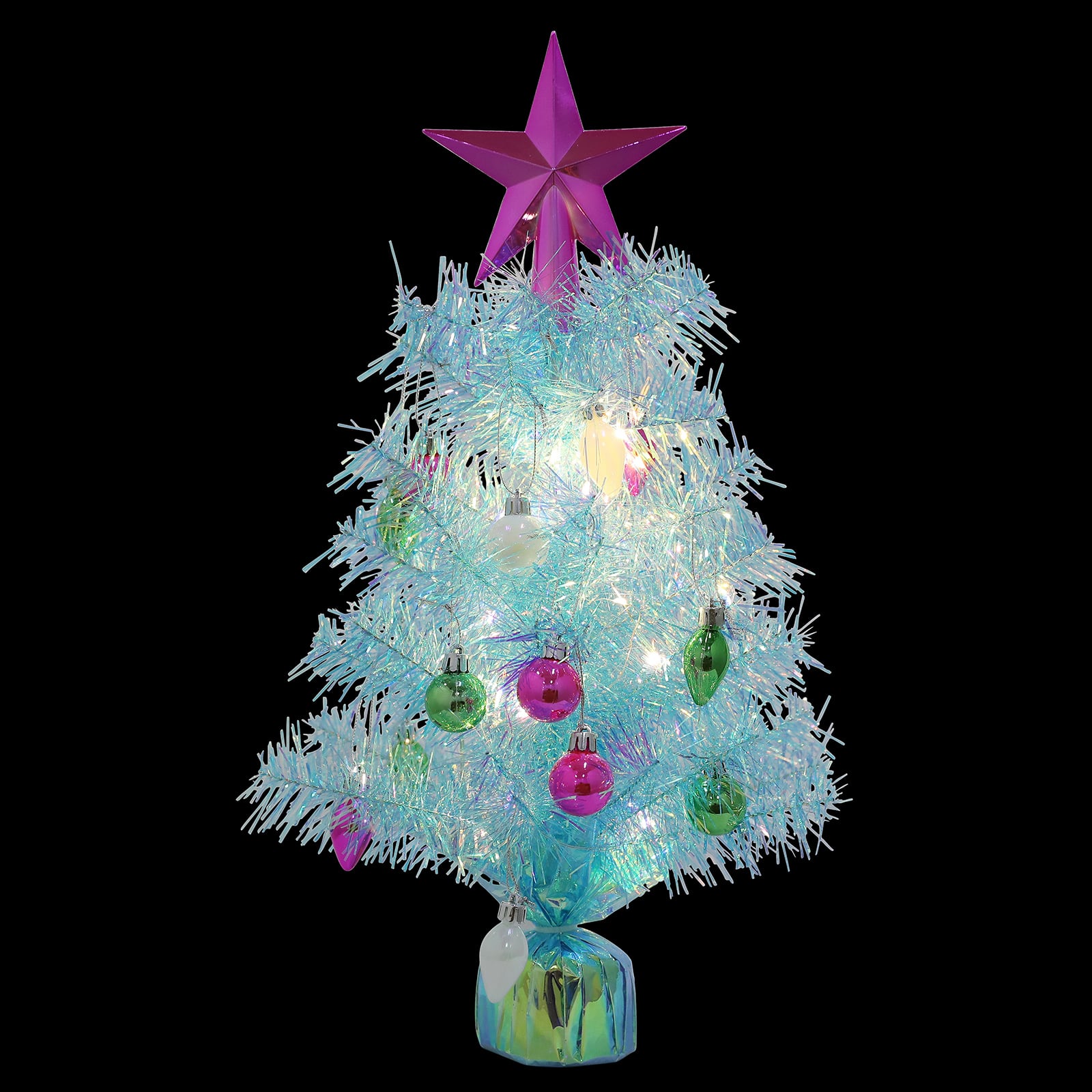 18&#x22; Blue Tinsel Tree Kit by Ashland&#xAE;