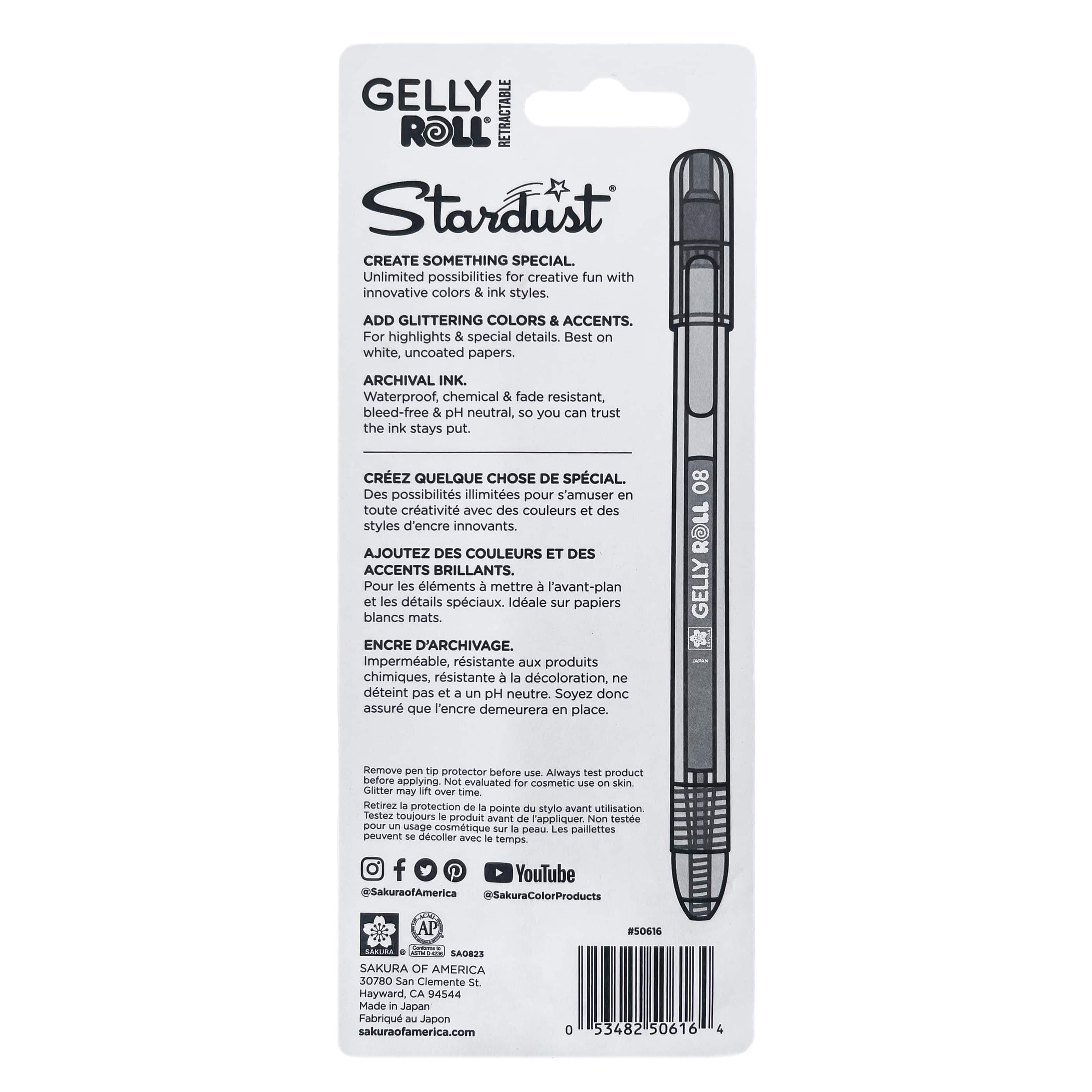 Sakura® Gelly Roll® Stardust 0.8mm Gel Pen Set