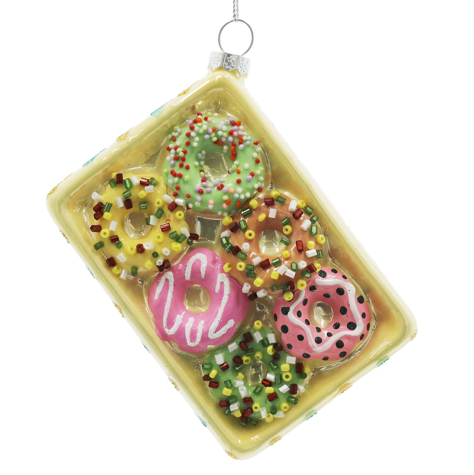 4.75&#x22; Donut Tray Glass Ornament by Ashland&#xAE;