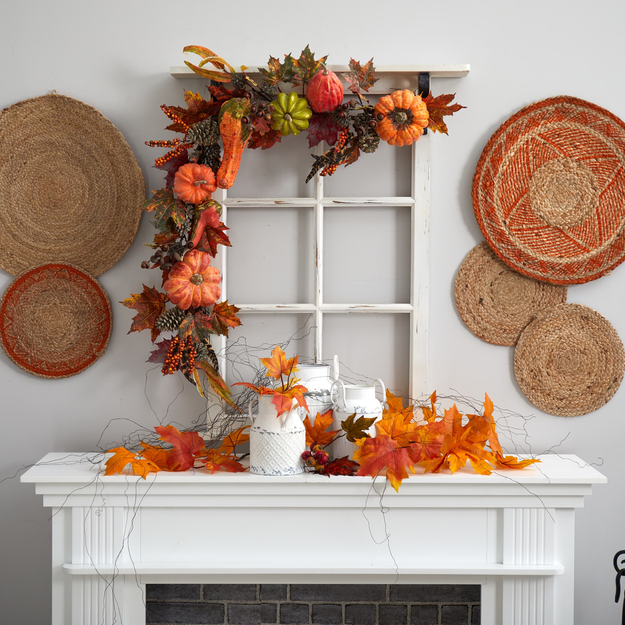 4.5ft. Pumpkin &#x26; Gourd Garland