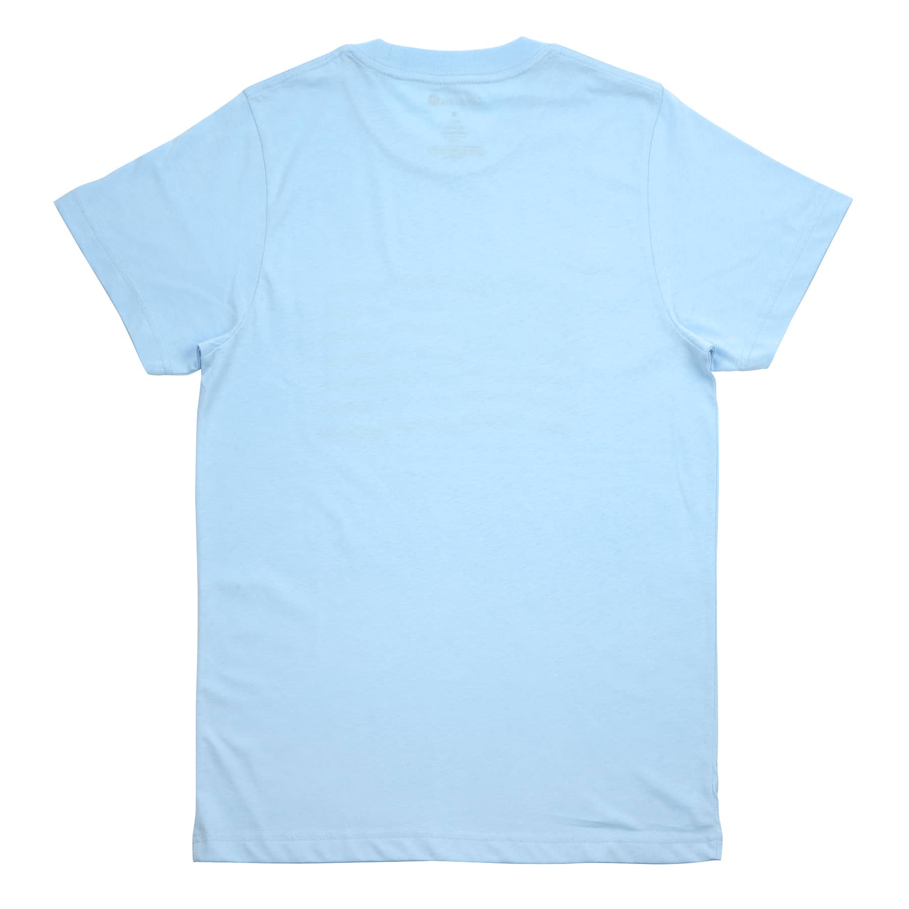 Light Blue Foil Flag Adult Crew Neck T-Shirt by Celebrate It&#x2122;