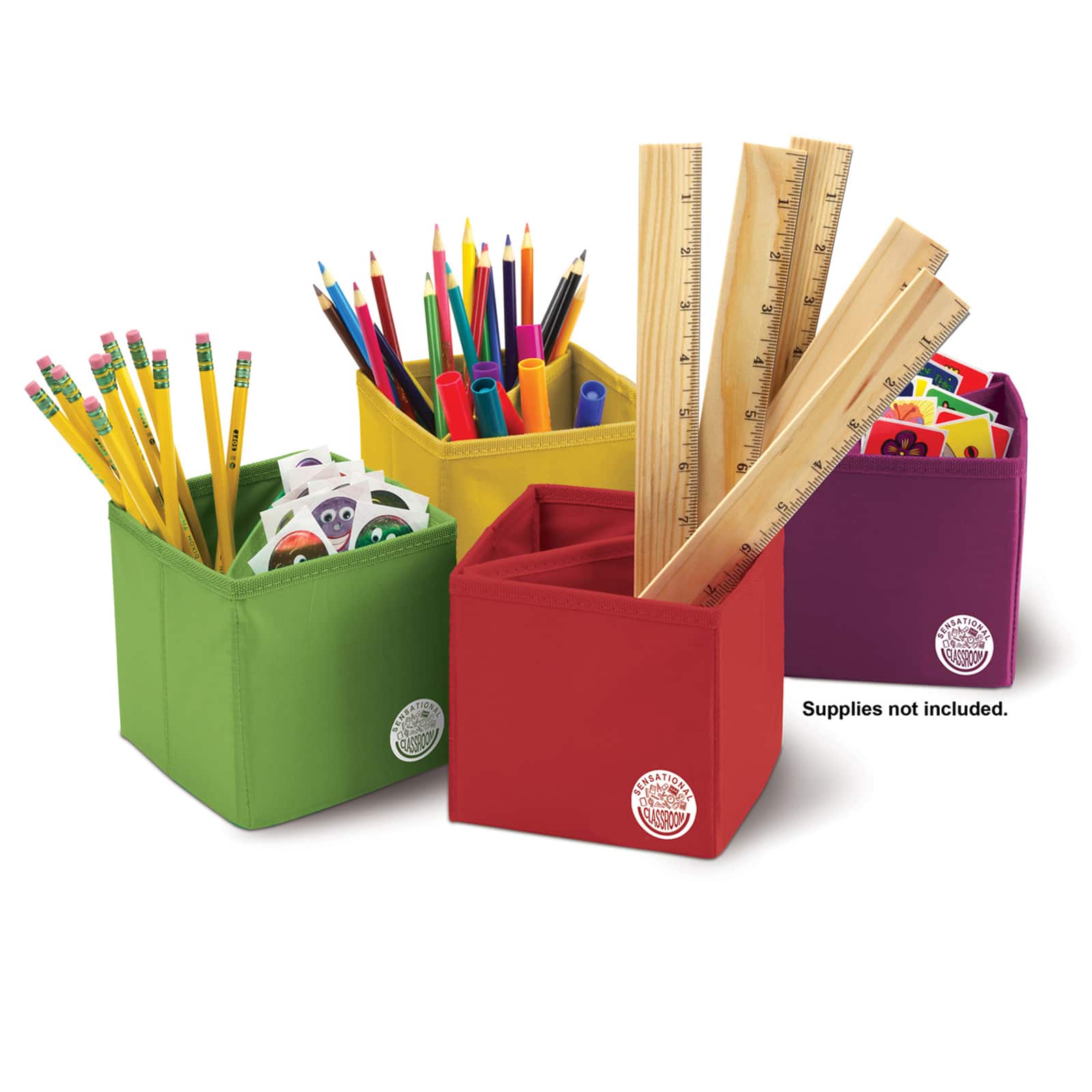 Sensational Classroom&#x2122; Collapsible Storage Boxes, 2 Sets of 4