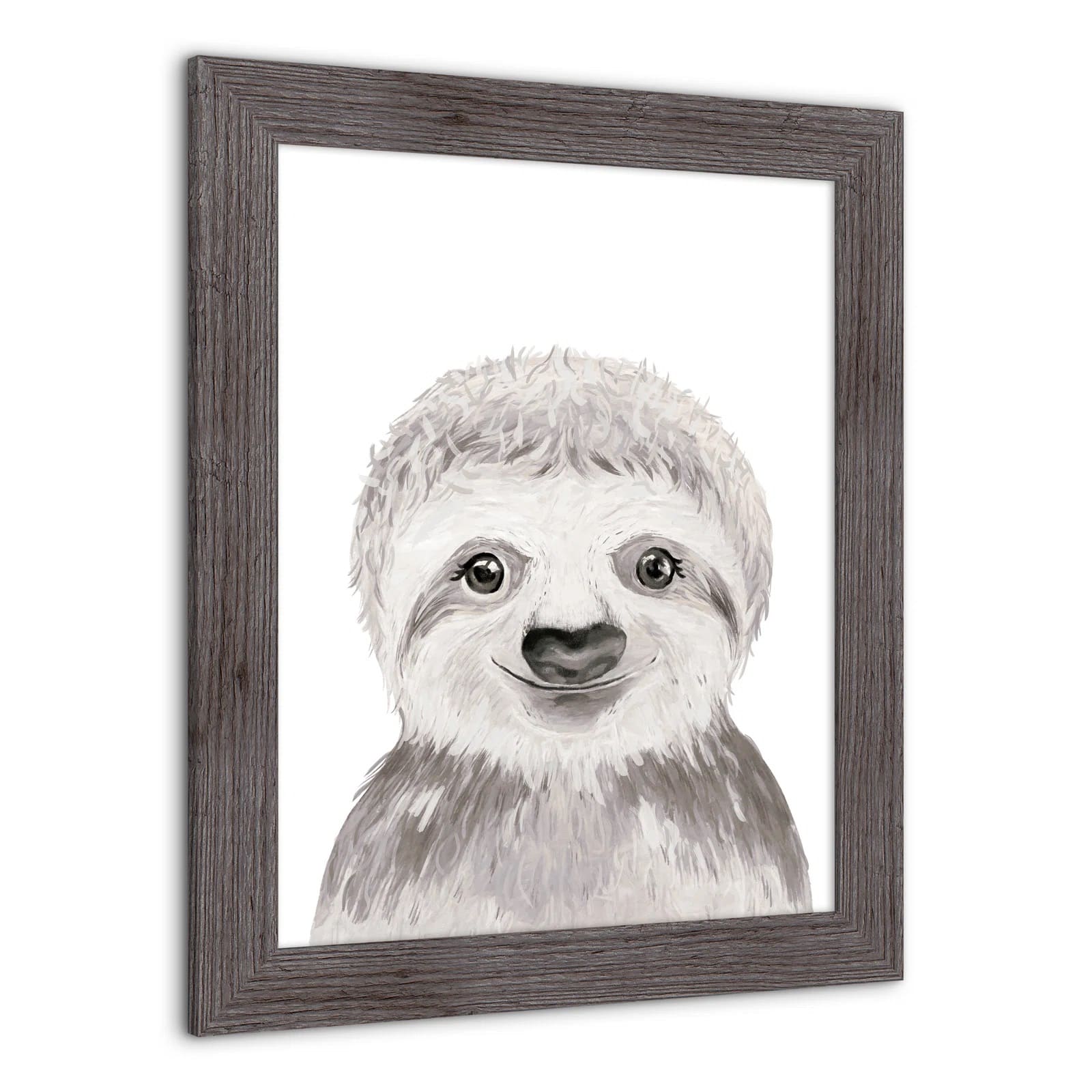 Baby Sloth Western Framed Print