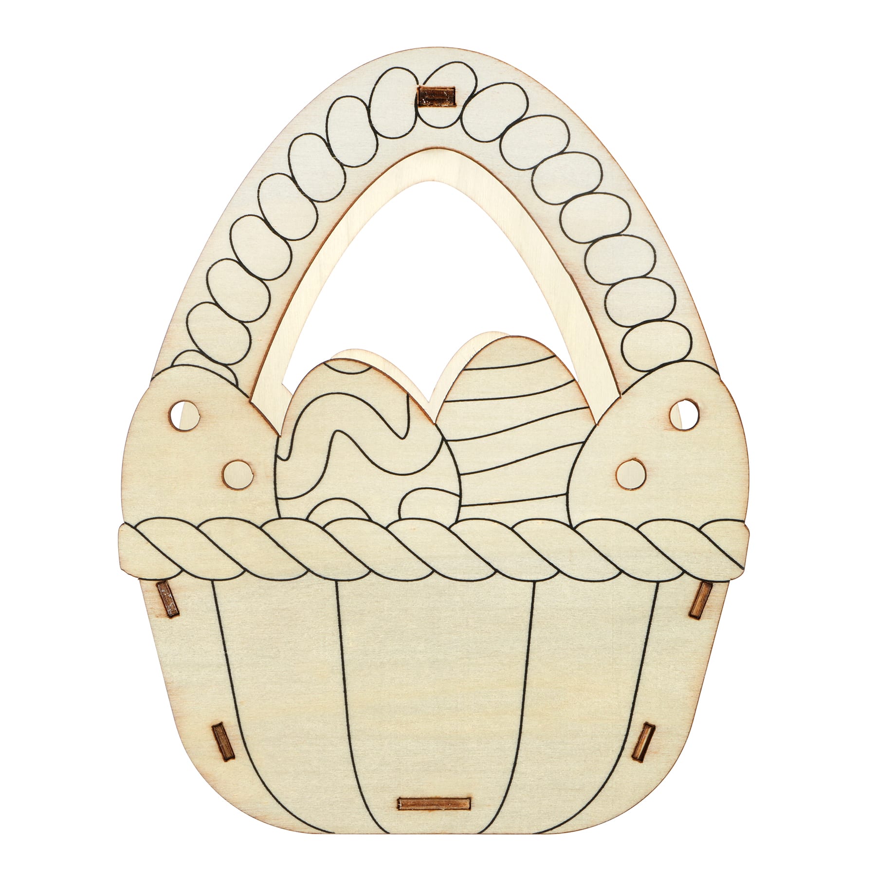 Easter Egg Wood Basket Craft Kit by Creatology&#x2122;