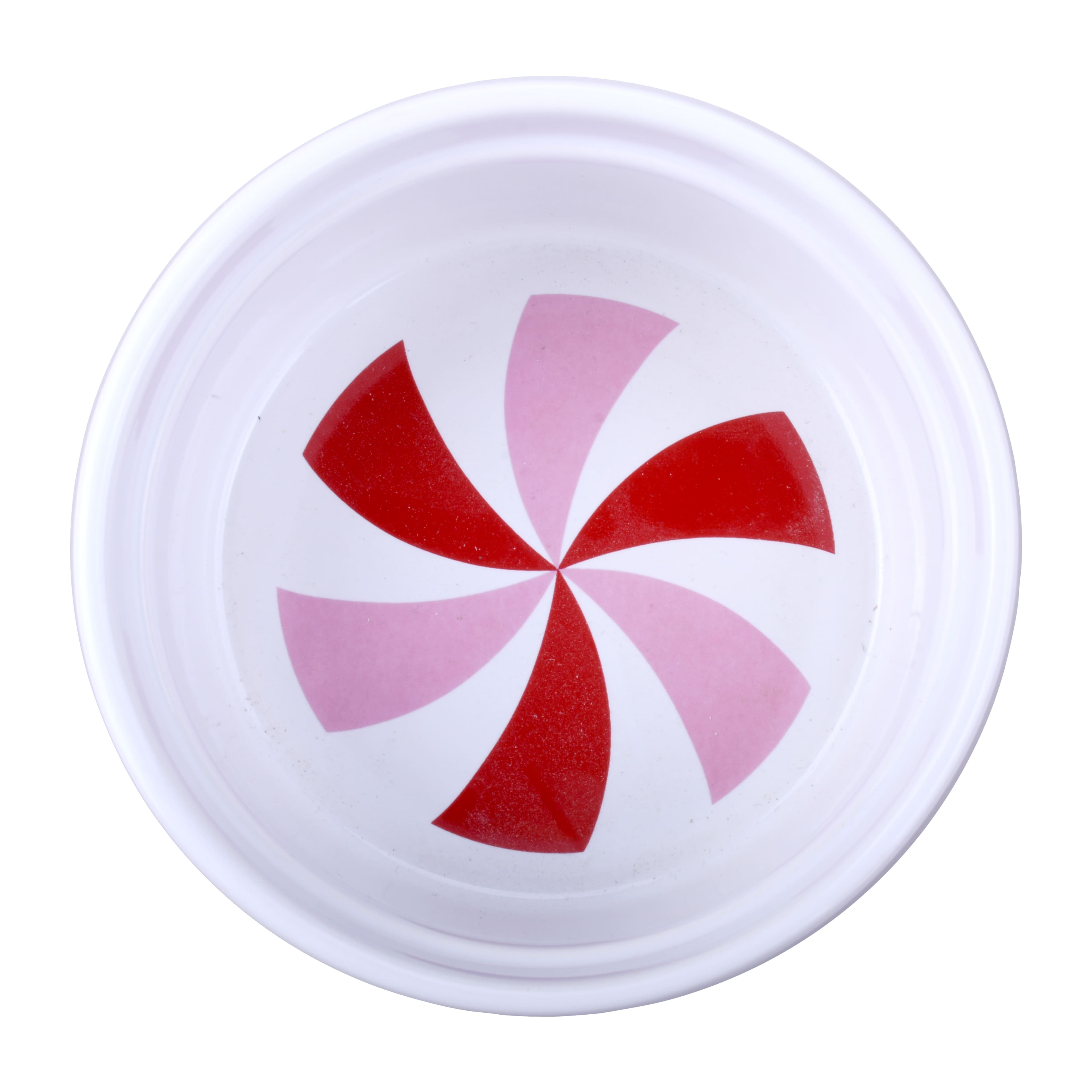 4&#x22; Candy Swirl Decal Ceramic Round Ramekin by Celebrate It&#xAE;