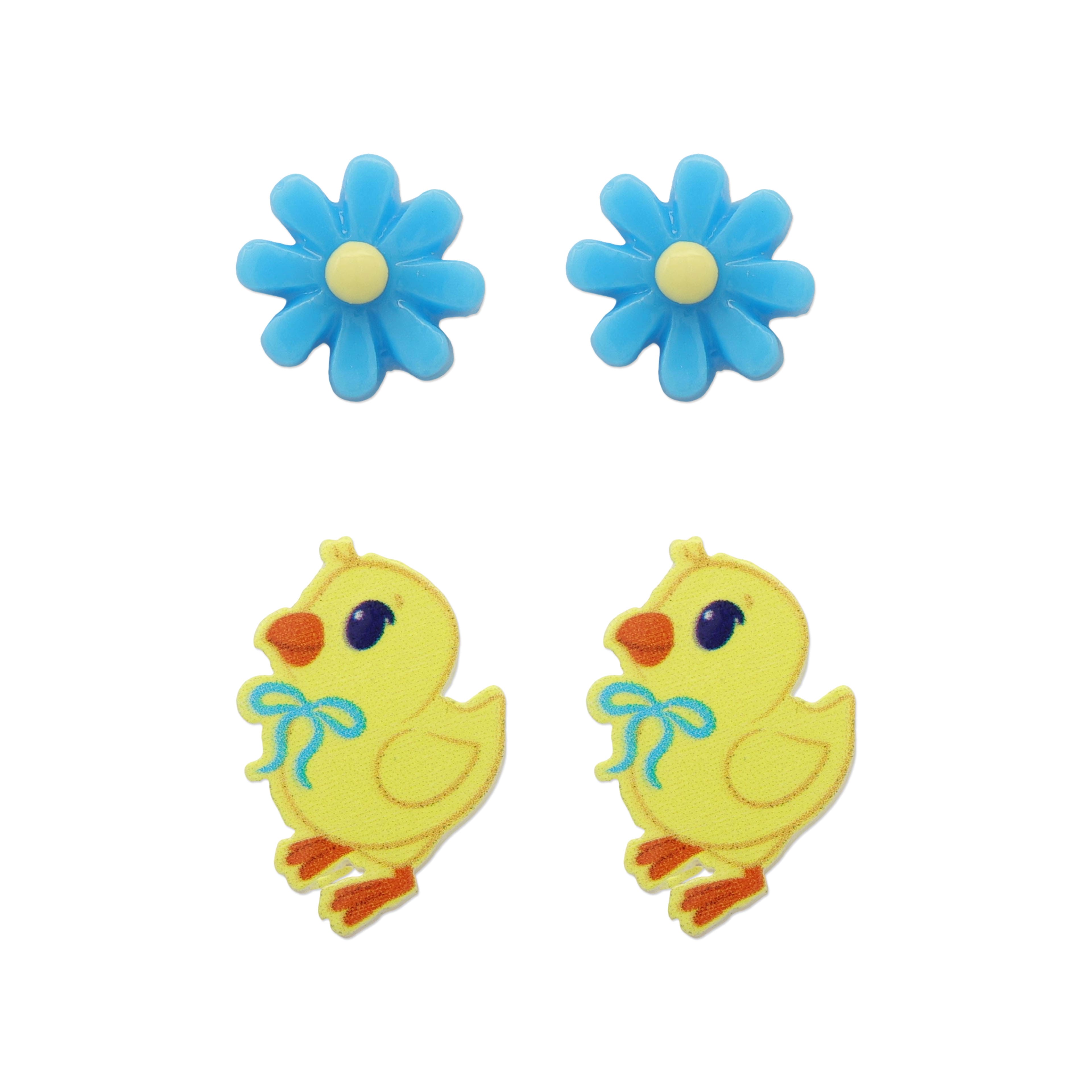Chick & Flower Earring Set by Creatology™