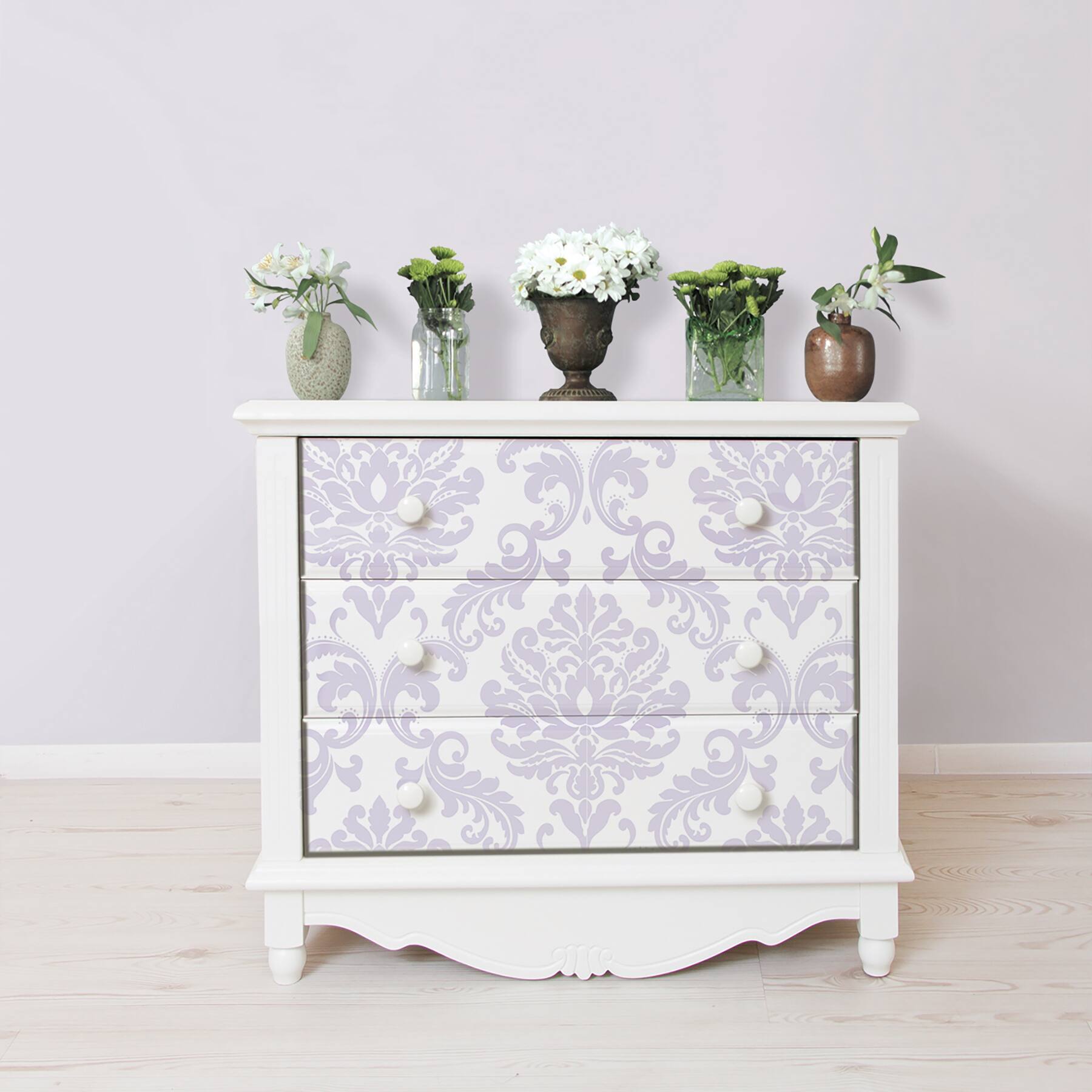 NuWallpaper Purple Ariel Peel & Stick Wallpaper