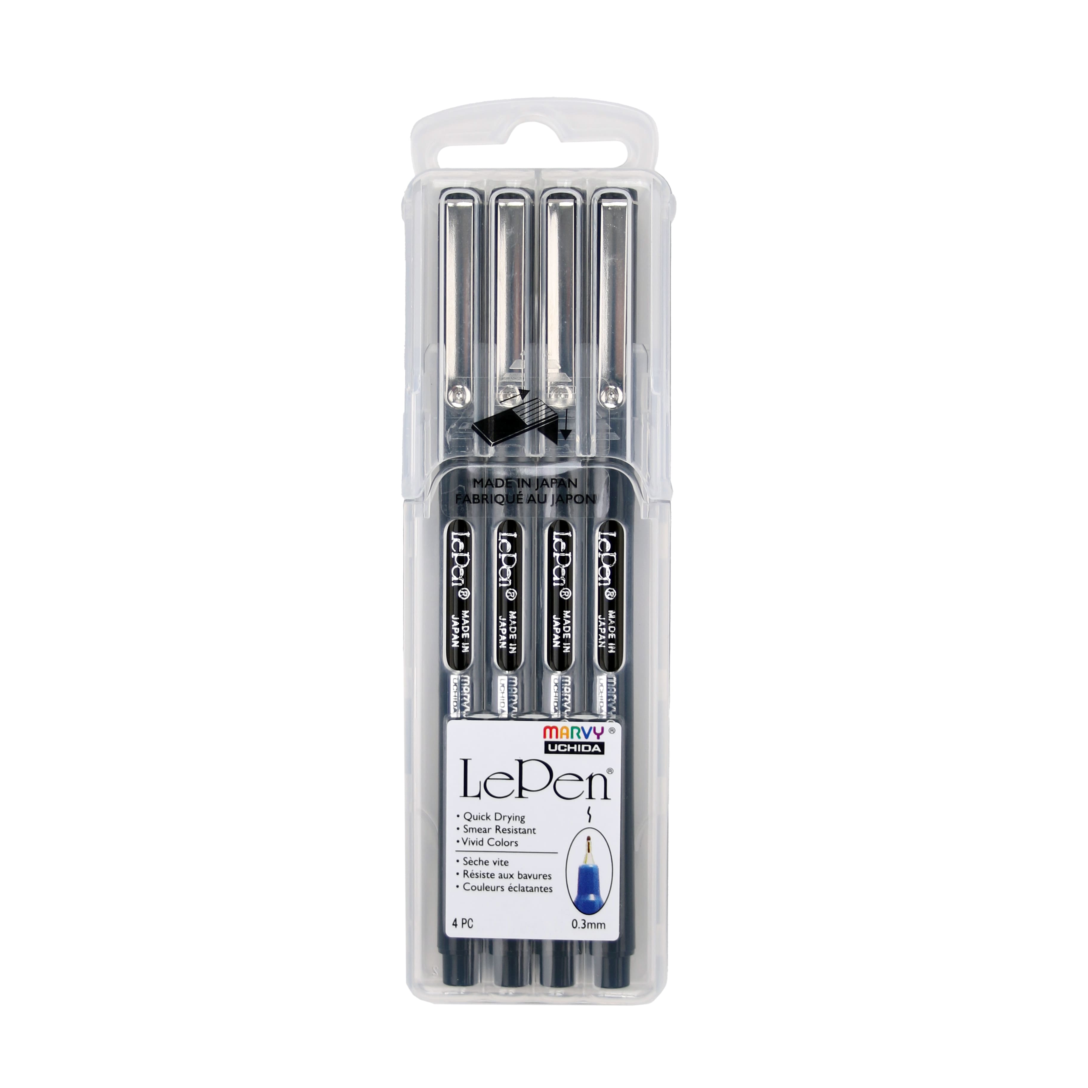 Marvy&#xAE; Uchida LePen&#xAE; Extra Fine Black Pens, 4ct.