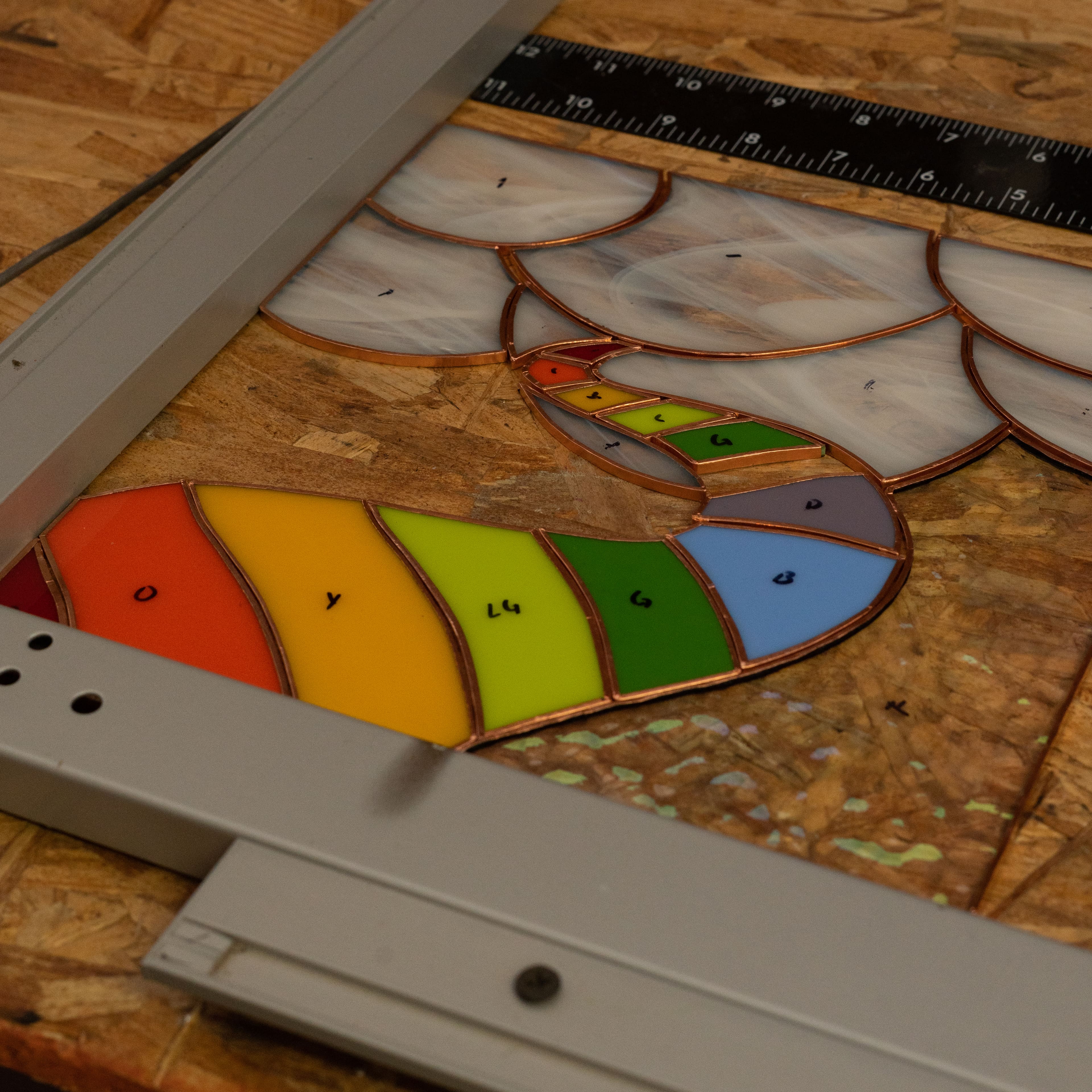 Oceanside Compatible™ 12" x 12" Red Opal Smooth Fusible Glass