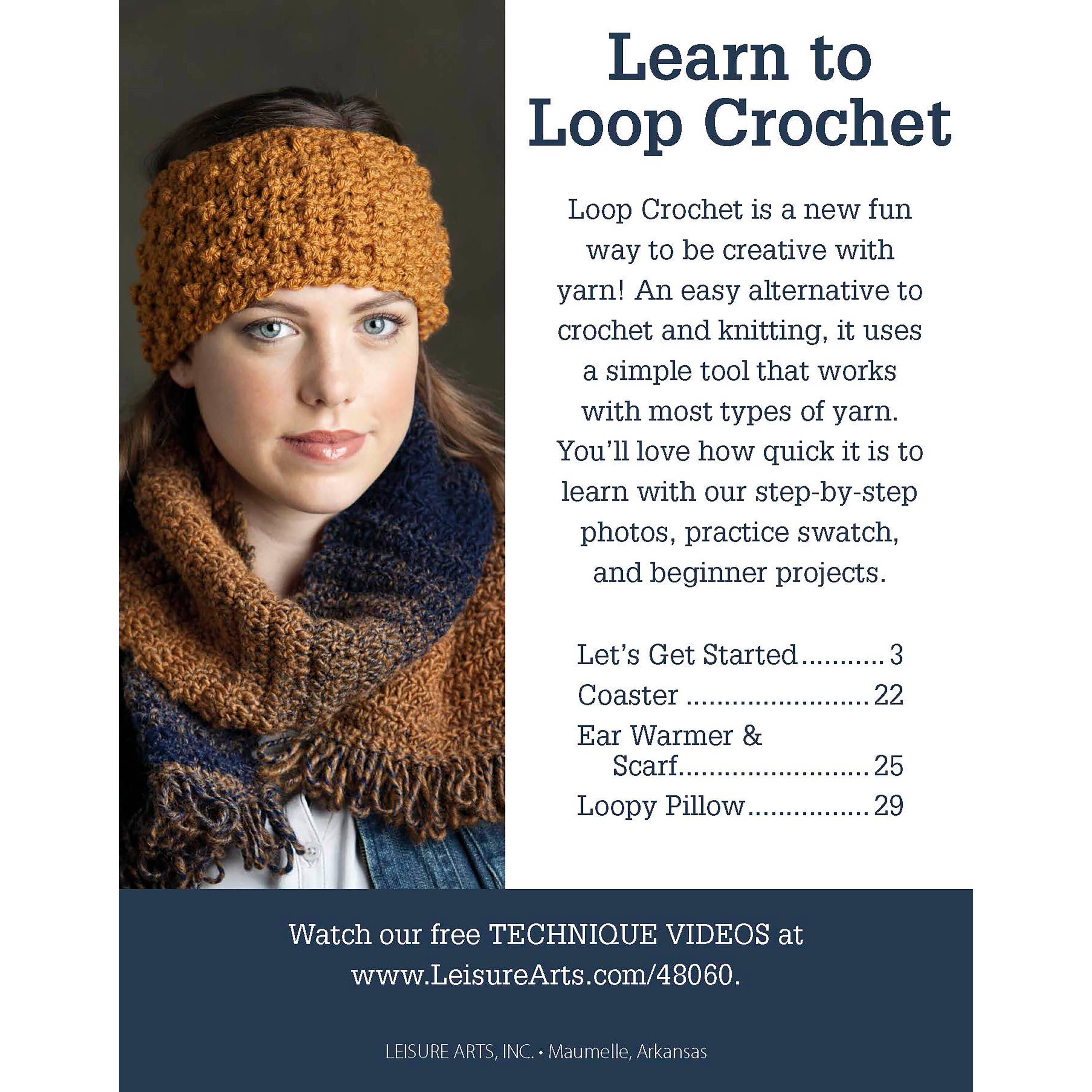 Leisure Arts&#xAE; Learn to Loop Crochet Book Kit