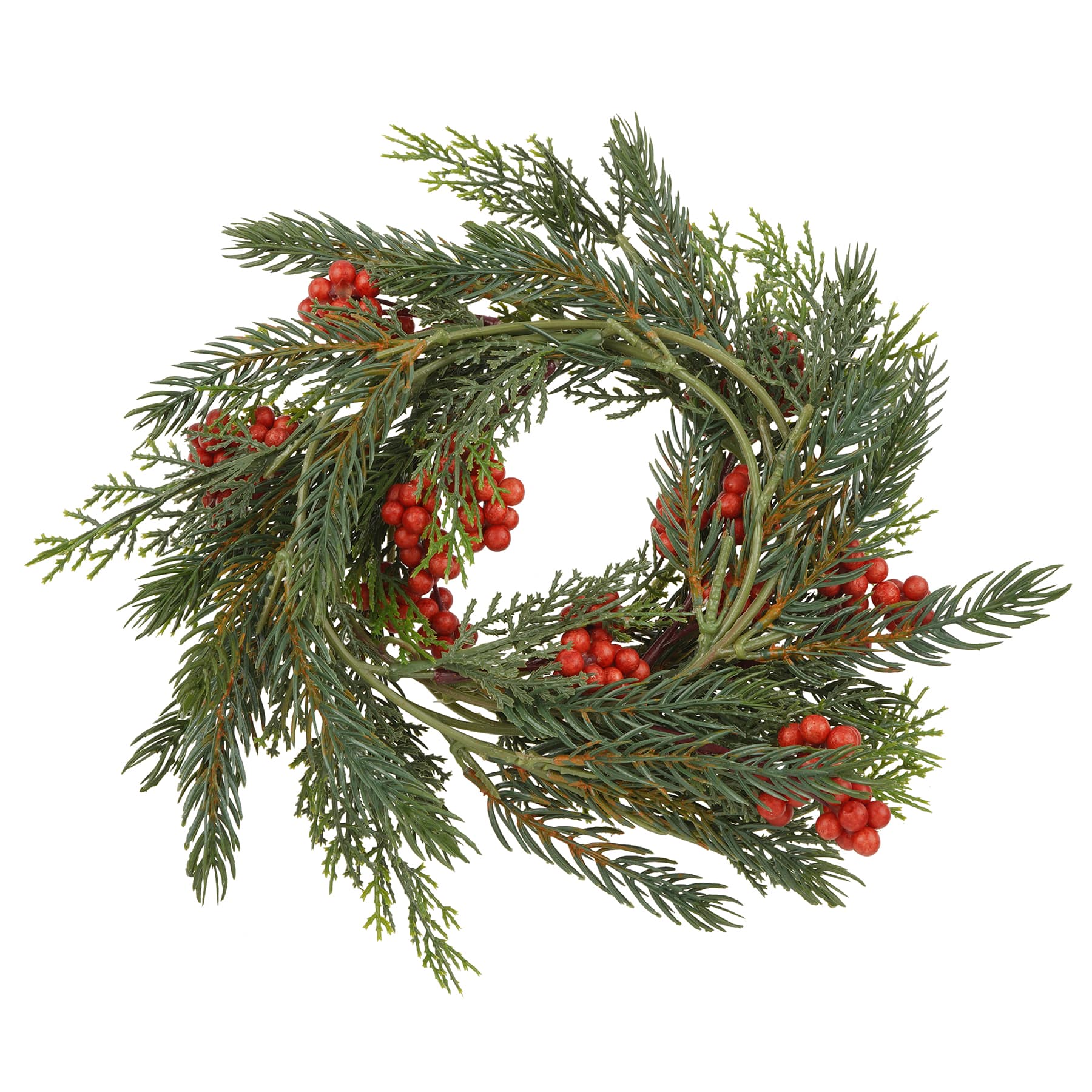 5ft. Green Pine &#x26; Red Berry Coil Garland by Ashland&#xAE;