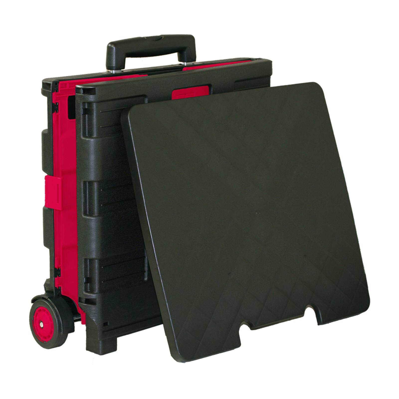 BAZIC&#xAE; Folding Cart on Wheels with Lid Cover