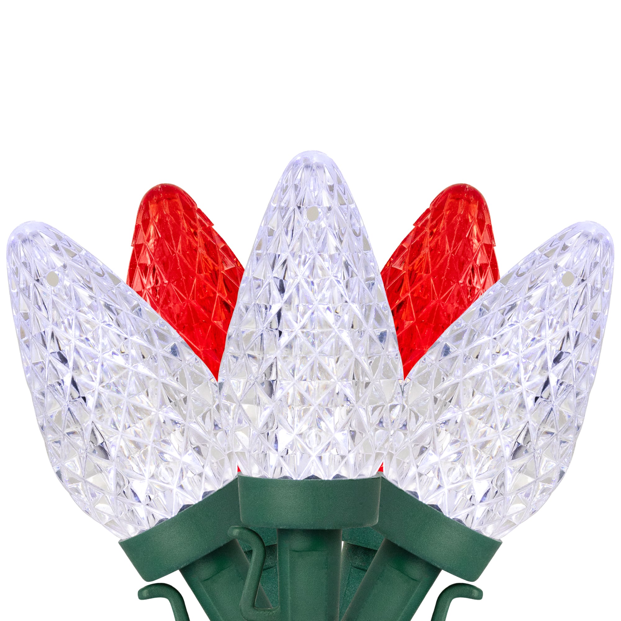 100ct. Faceted LED C9 Christmas String Lights