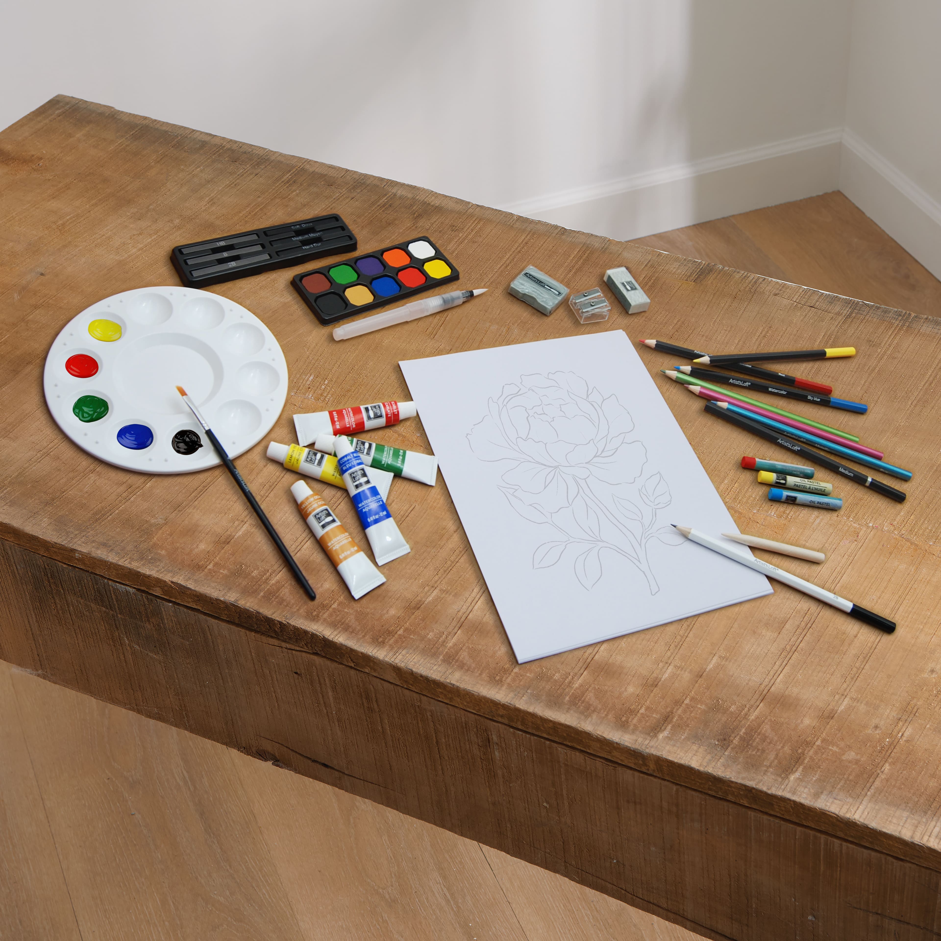 Ensemble d’art de techniques mixtes d’Artist’s Loft, 100 unités