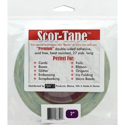 Scor-Tape Adhesive 5/8 x 27yd by Scor-Pal - Great Value! Super Strong!