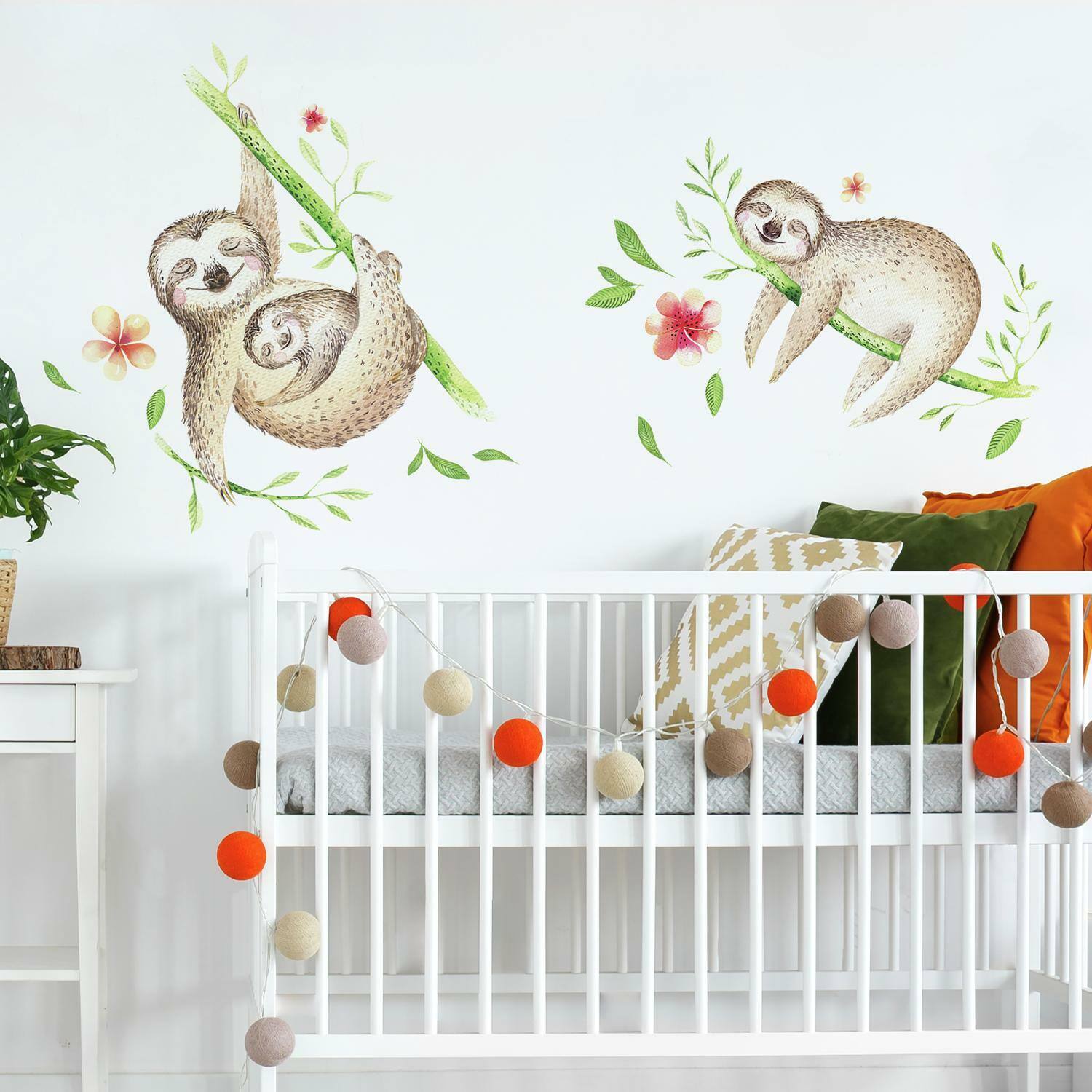 RoomMates Lazy Sloth Peel &#x26; Stick Giant Wall Decals