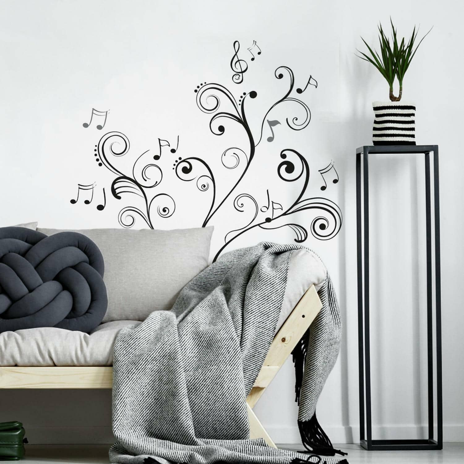 Roommates Music Note Scroll Peel And Stick Wall Decals Wall Stickers