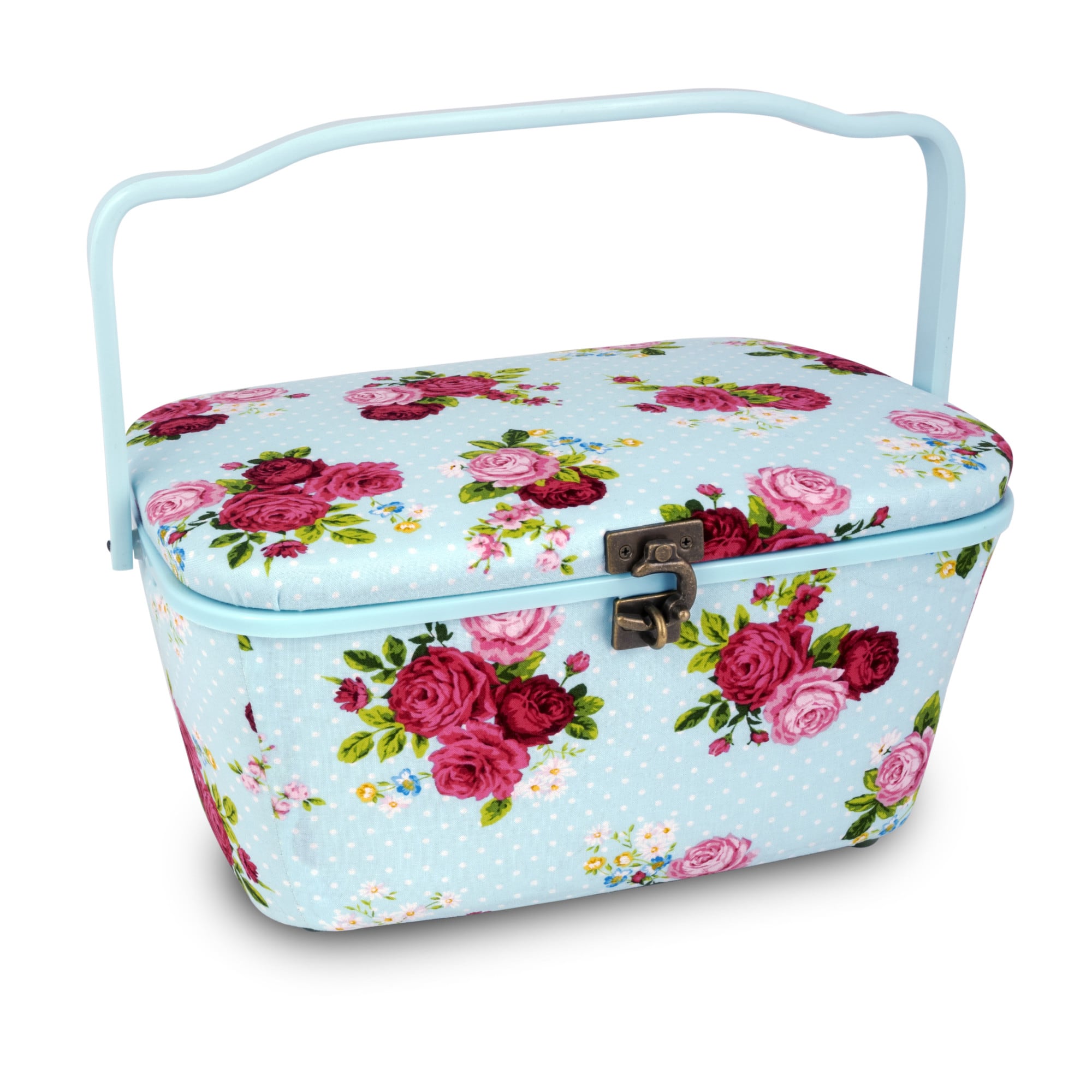 Dritz® Large Blue Oval Sewing Basket