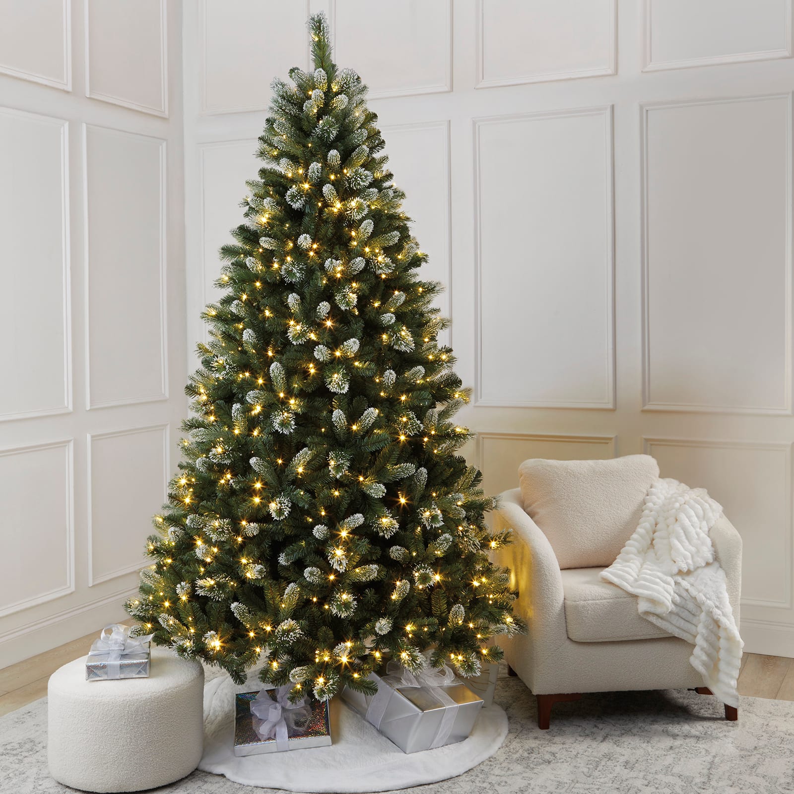 7.5ft. Pre-Lit Weston Fir Artificial Christmas Tree, Color Changing LED Lights by Ashland&#xAE;