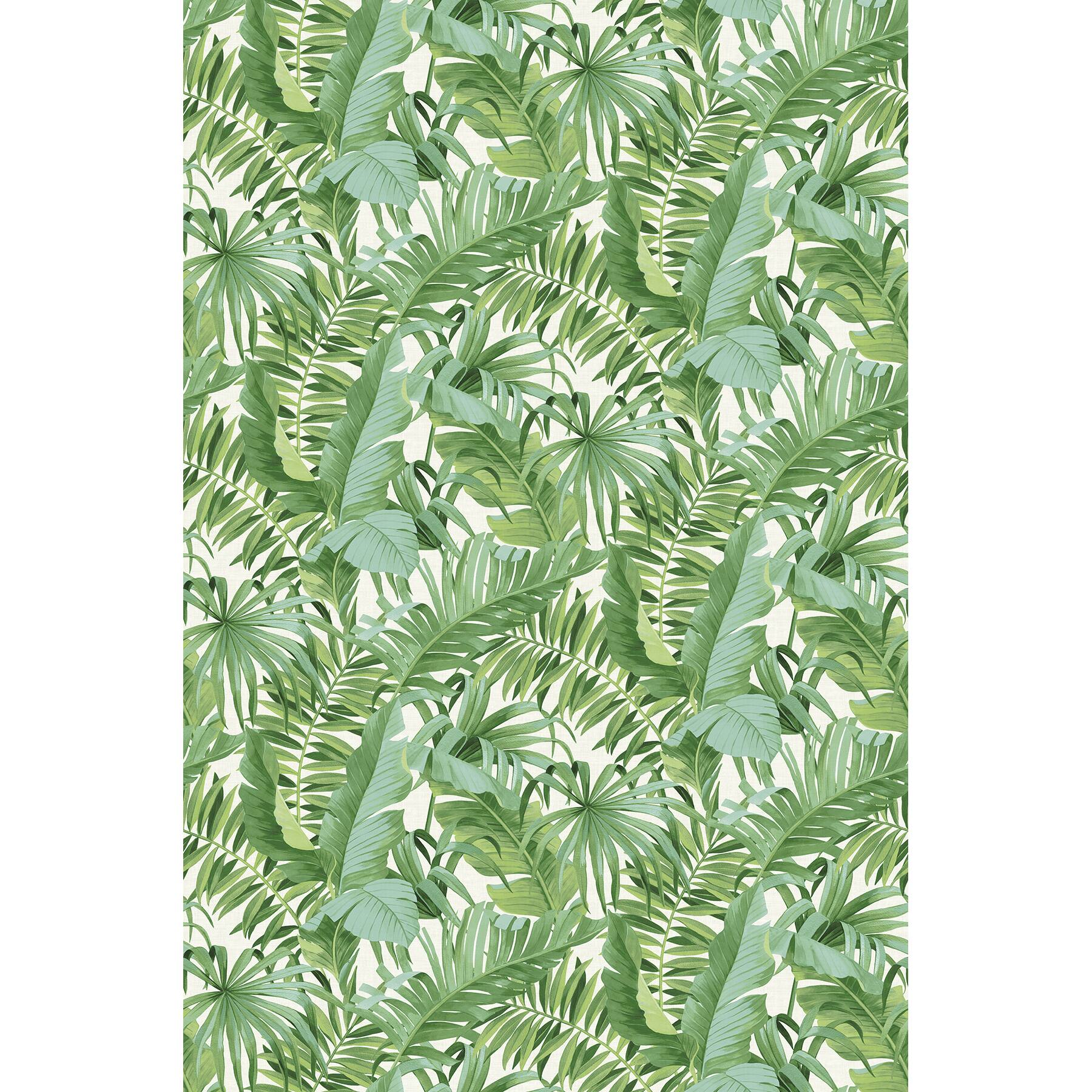 Katie Hunt Green Tropical Palm Leaf Wall Mural