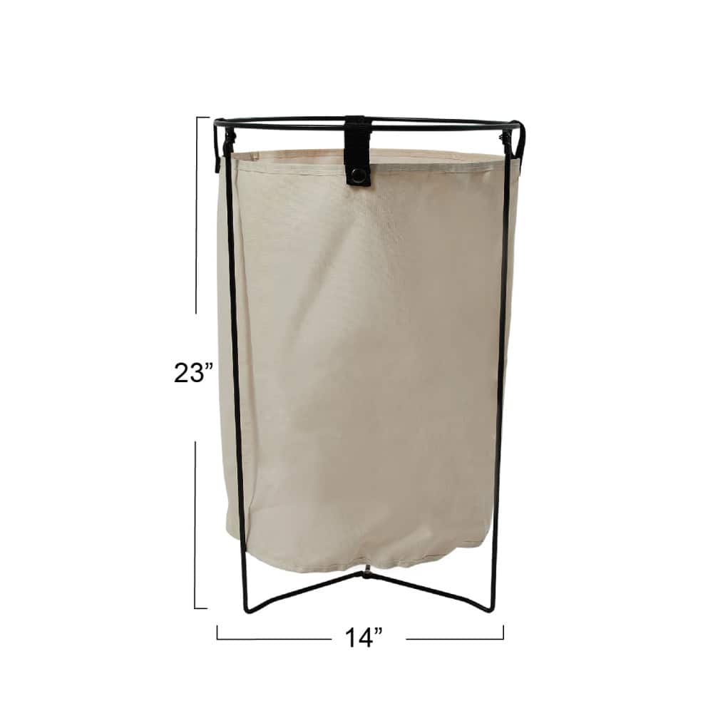 Household Essentials 23&#x22; Standing Laundry Hamper with Removable Bag